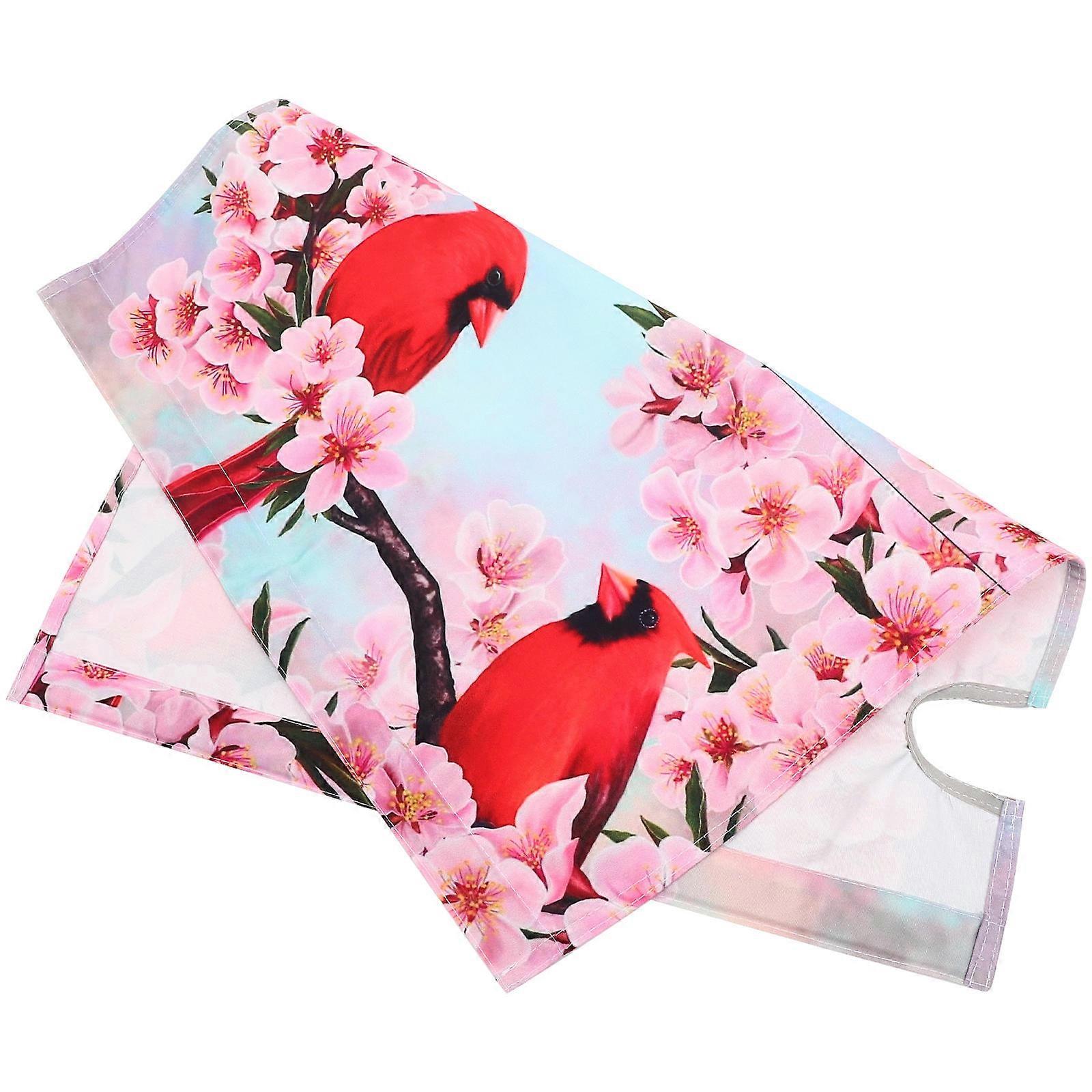 Mailbox Cover Spring Flower Bird Waterproof Dustproof Sun Protection Rectangular Homeowners Outdoor Decorative 1Pcs