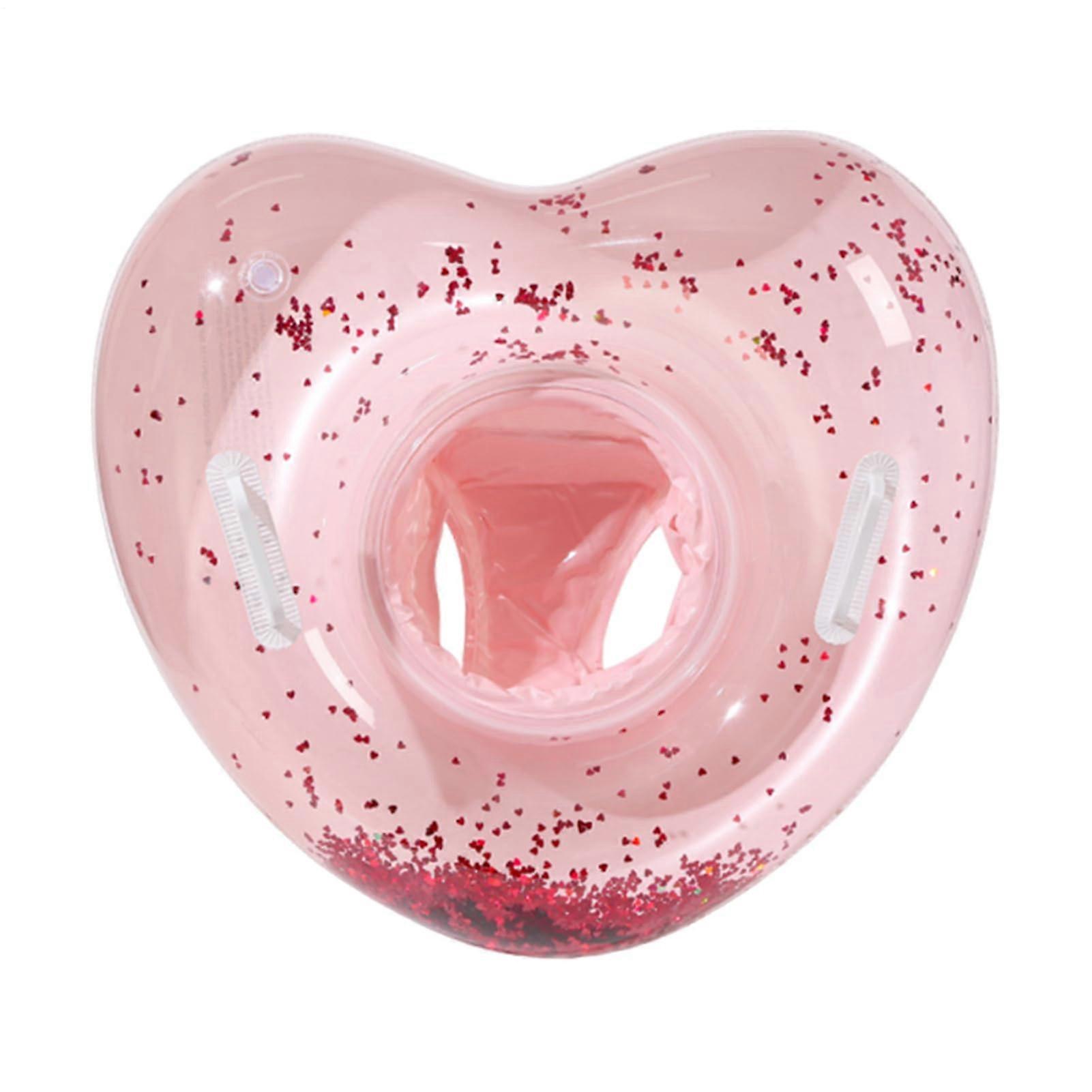 HeartShaped Pool Float, Lightweight, Easy to Inflate, for Beach, 22.44x24.41 Inches