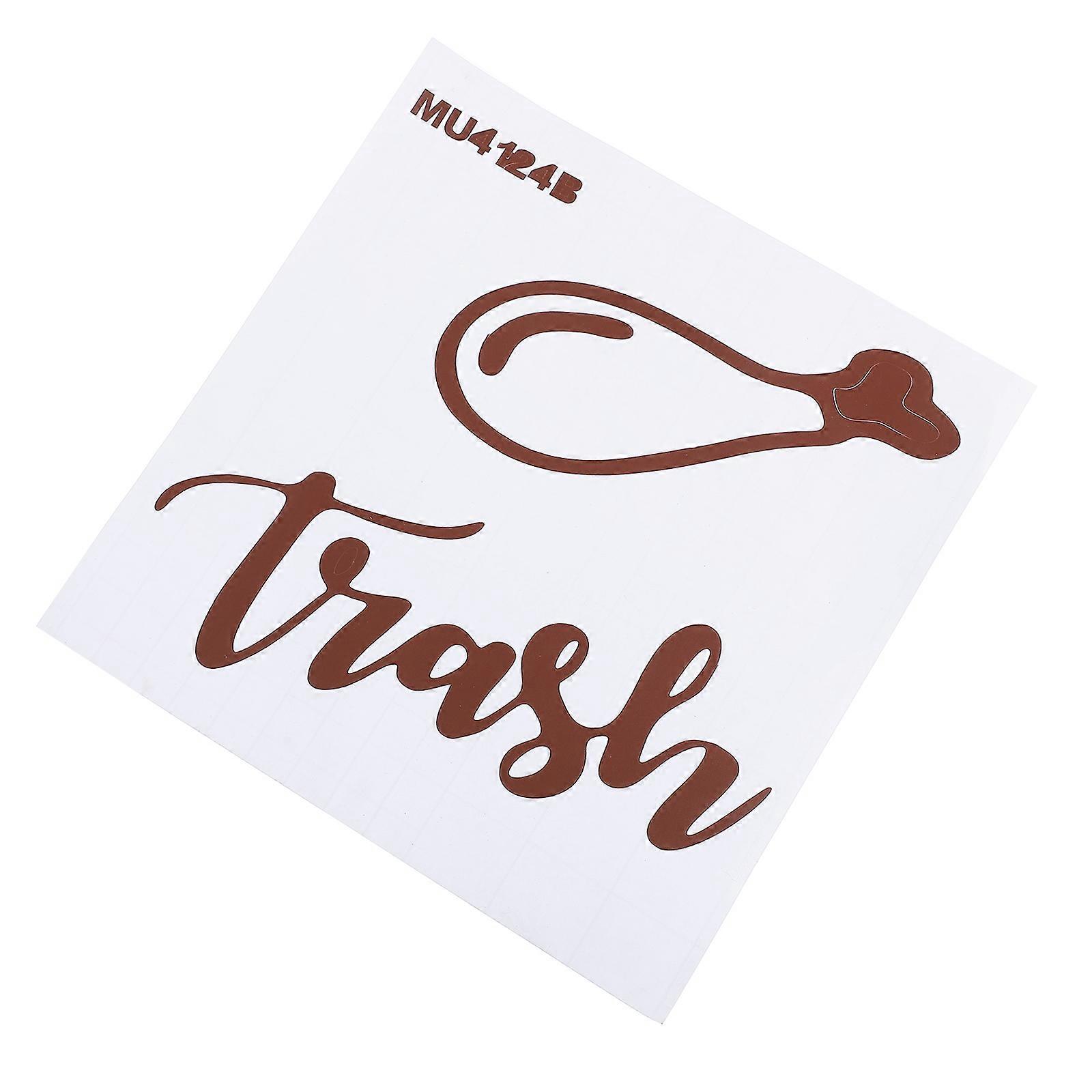 1pc Trash Classification Stickers for Can Recycling Waste Bin Labels