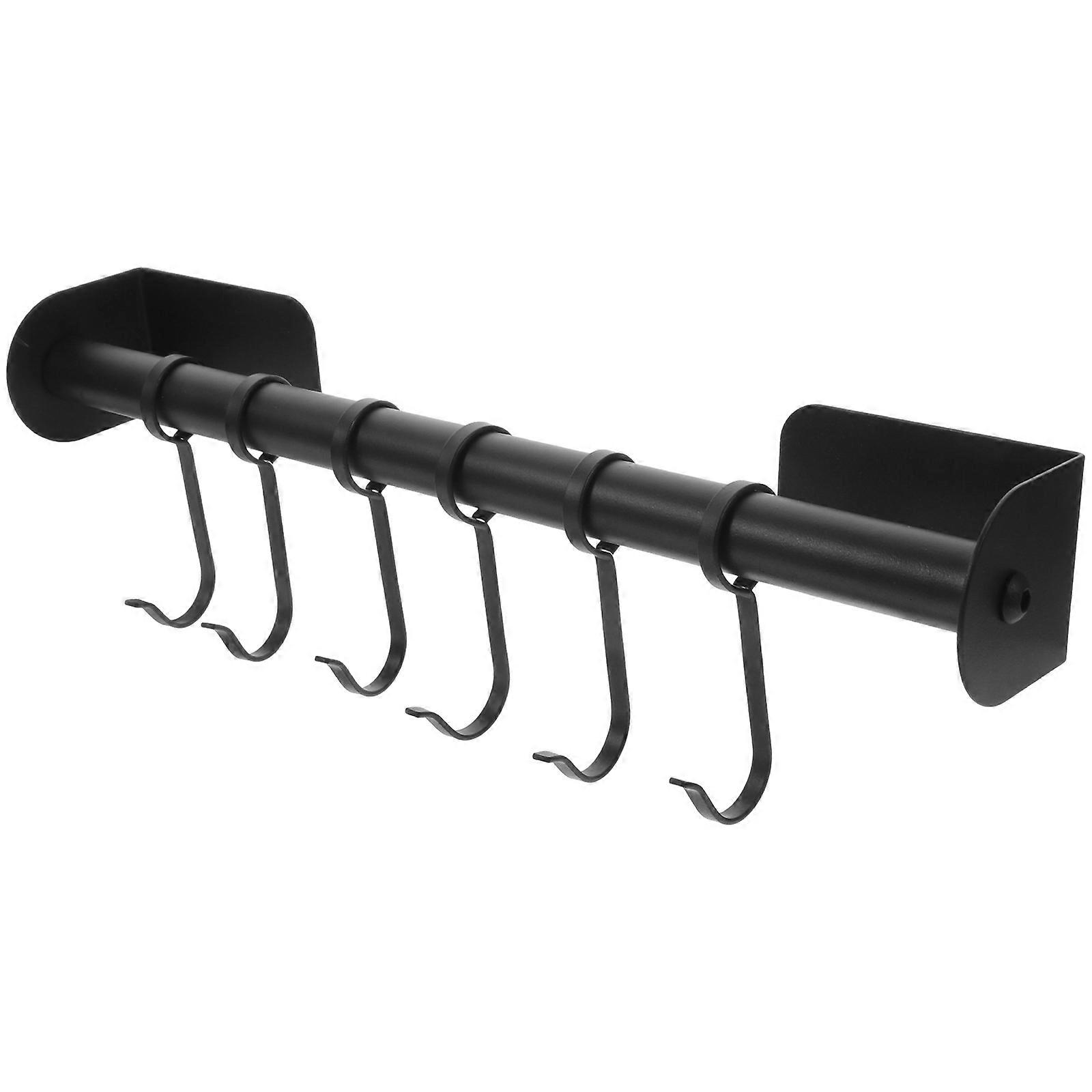 Wall Mount Tableware Rack Kitchen Organization Multi-Scene Application Carbon Steel 30X11CM 1Pcs