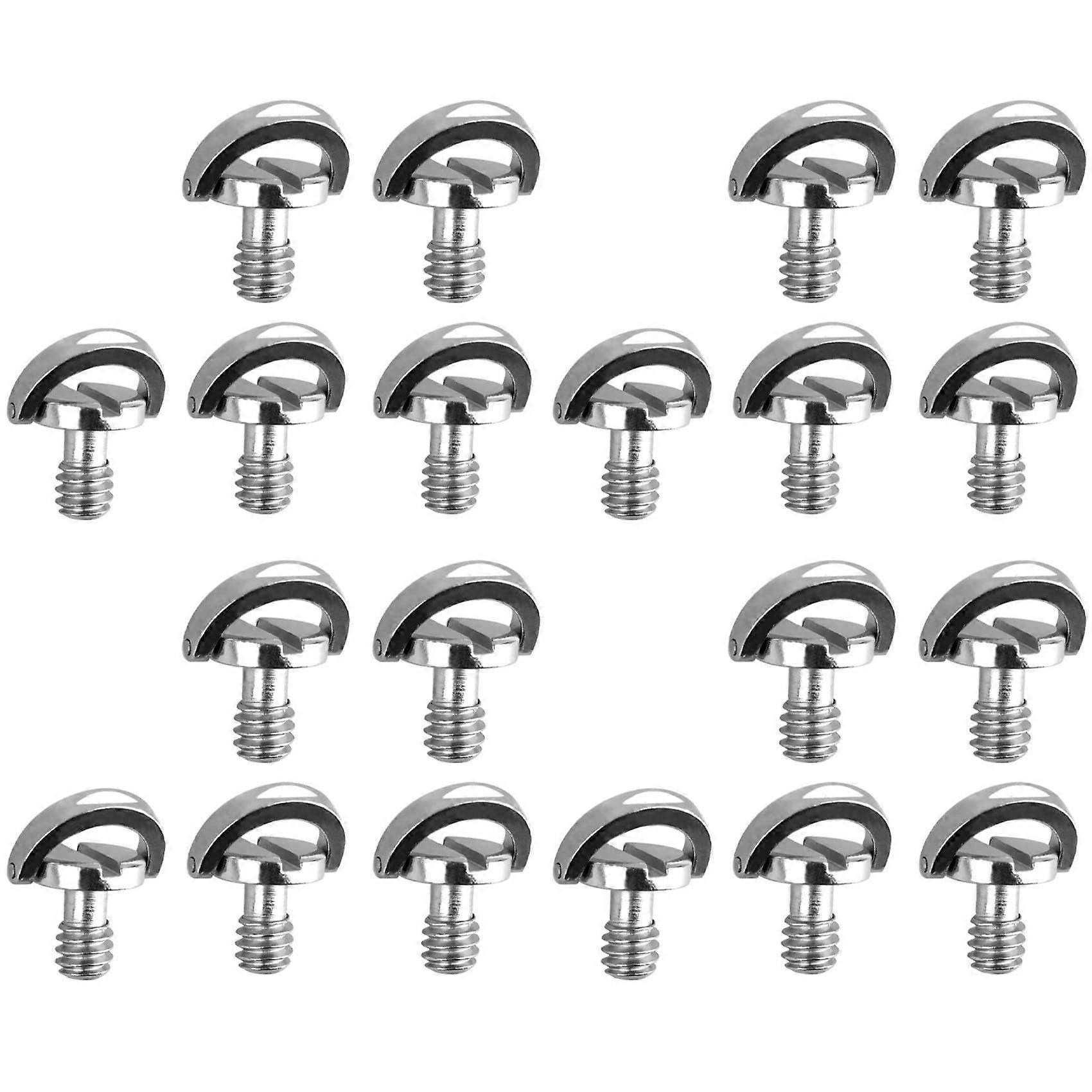 20Pack 1/4 QuickRelease Plate Mounting Screw DRing D Shaft QR Screws Adapter Bracket