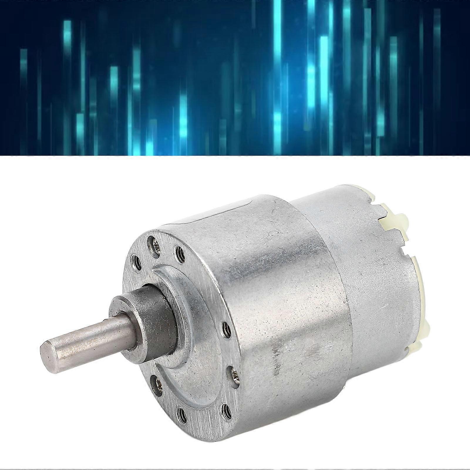 Gear Motor DC 12V 25RPM Speed Reduction Self Locking Turbine Worm Geared Motor for Machine 