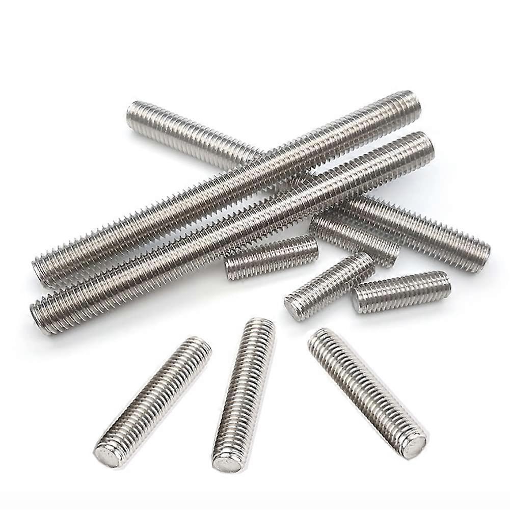 Threaded Rod M6 304 Stainless Steel Full Thread Anchor Bolt Clamp Bracket Bead Stake 10 Pieces 60mm-120mm Length M6 x 75mm