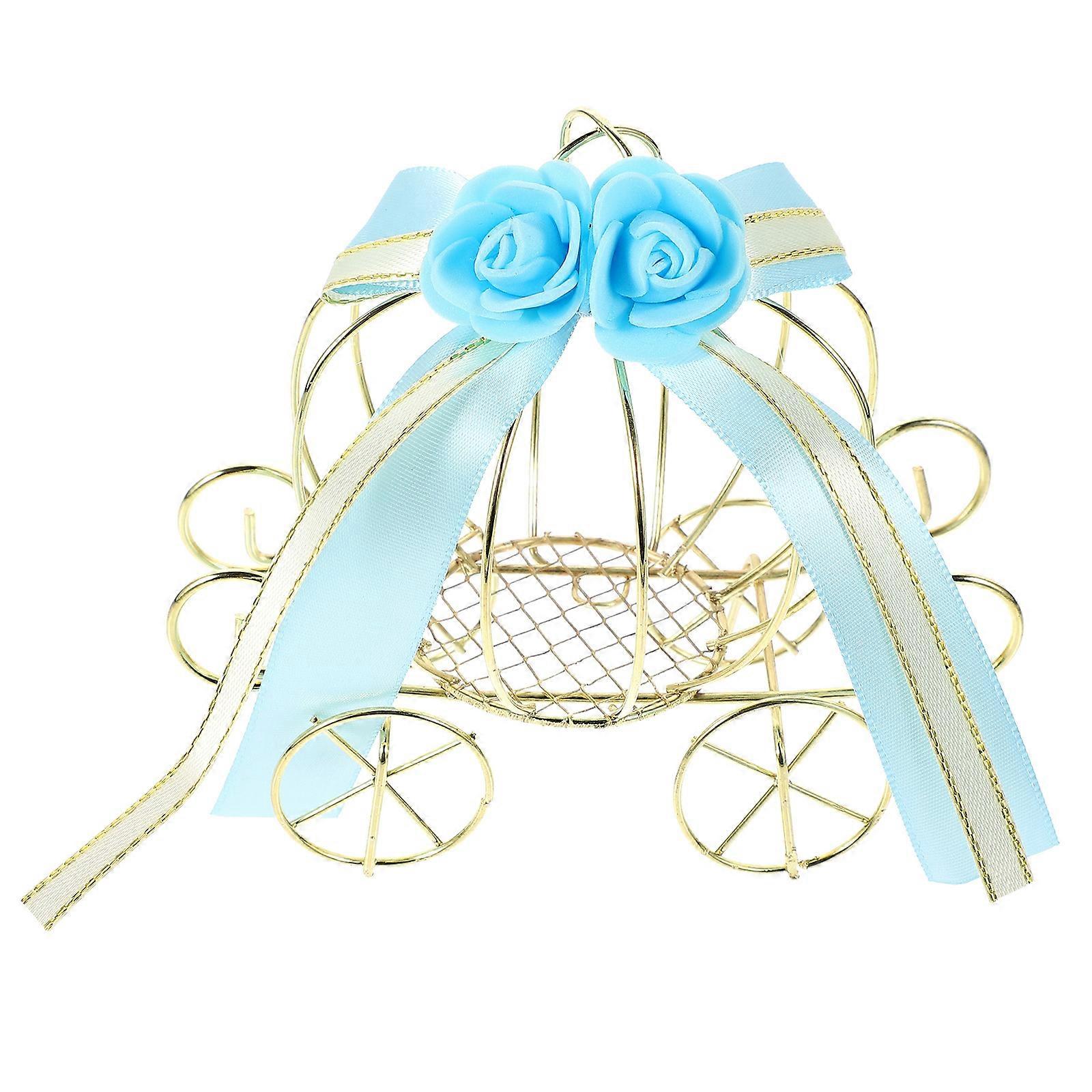 Pumpkin Cart Candy Box for Storage Use with Metal Candy Wrapping Box