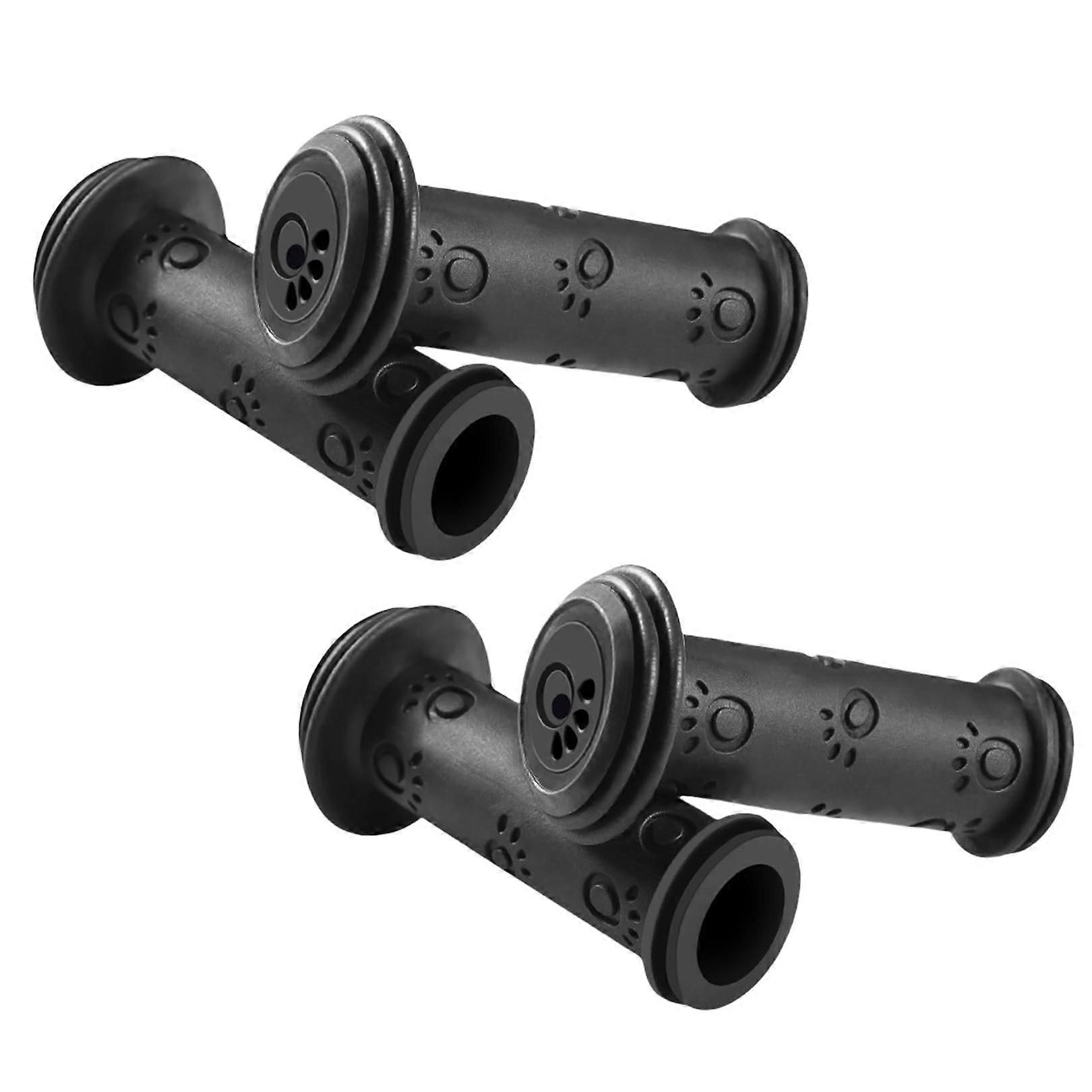 Grips for Kids' Bikes and Scooters, 4-Piece Rubber Non-Slip Handlebar Grips, Standard-Size for Kids MTB Tricycle