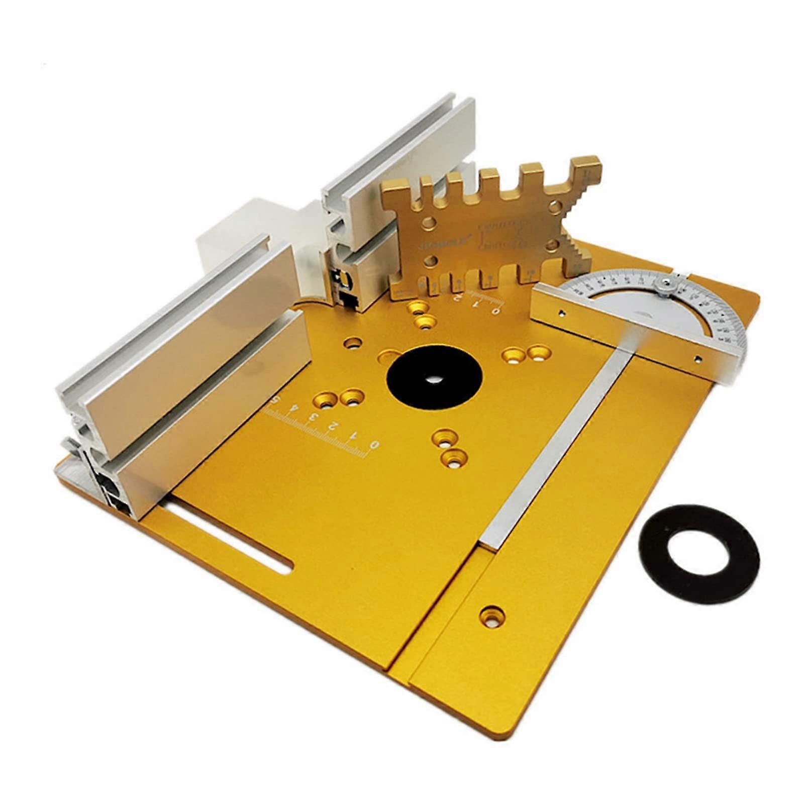 Aluminum alloy router table insert plate, wood folding router table, trim router machine