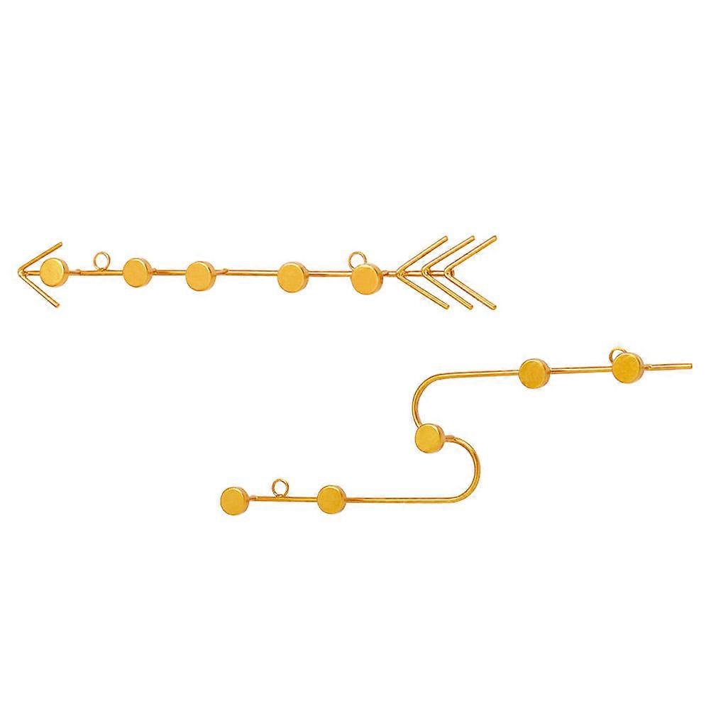 Multi-Functional Hook Iron Storage Rack for Storage 2Pcs Wall-Mounted