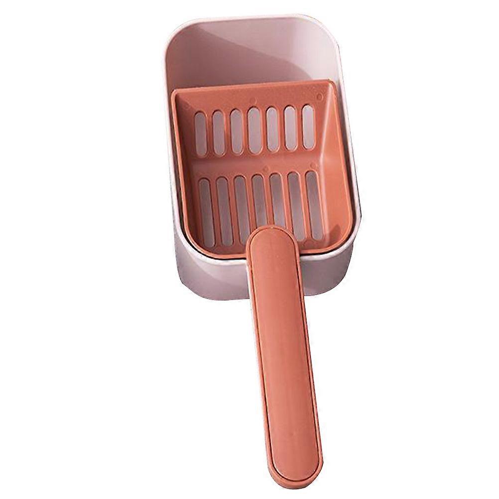 Red Cat Litter Scoop for Cleaning Use Made of PVC Lightweight Durable Compact Size