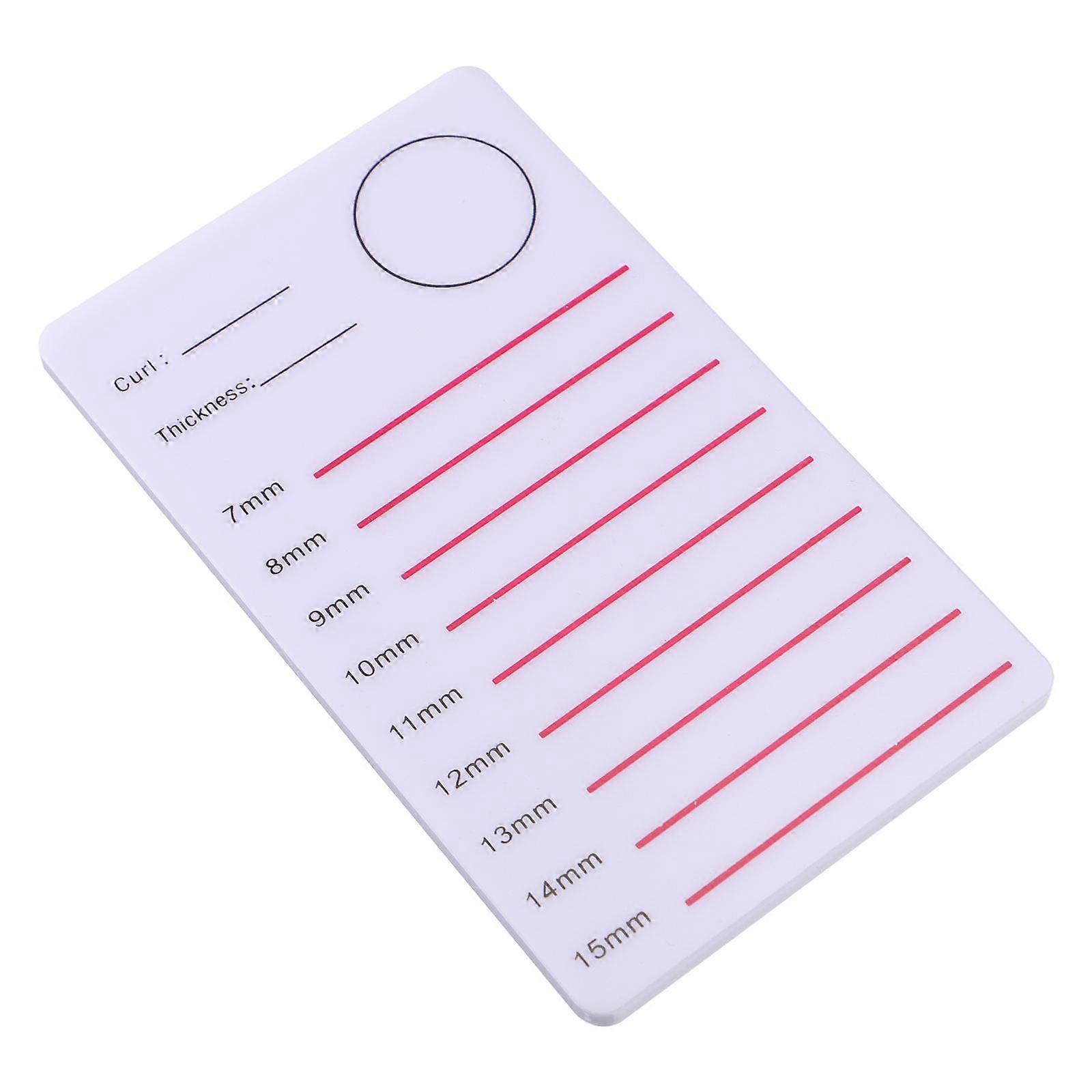 Eyelash Extension Pallet for Lash Application with Clear Numbers Acrylic Multi Lightweight and Durable 7.5 x 5.5 inches