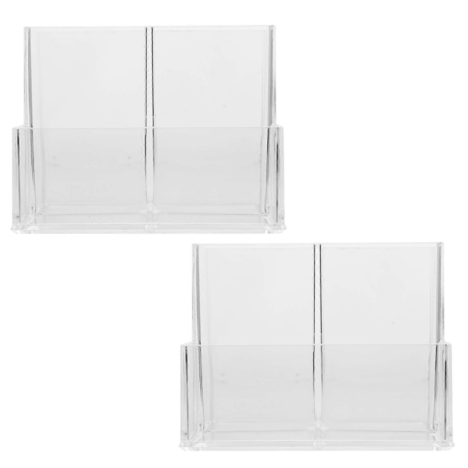 2kpl akryylikynän pidike moniristikkosäiliö työtason meikkisiveltimen järjestäjälle