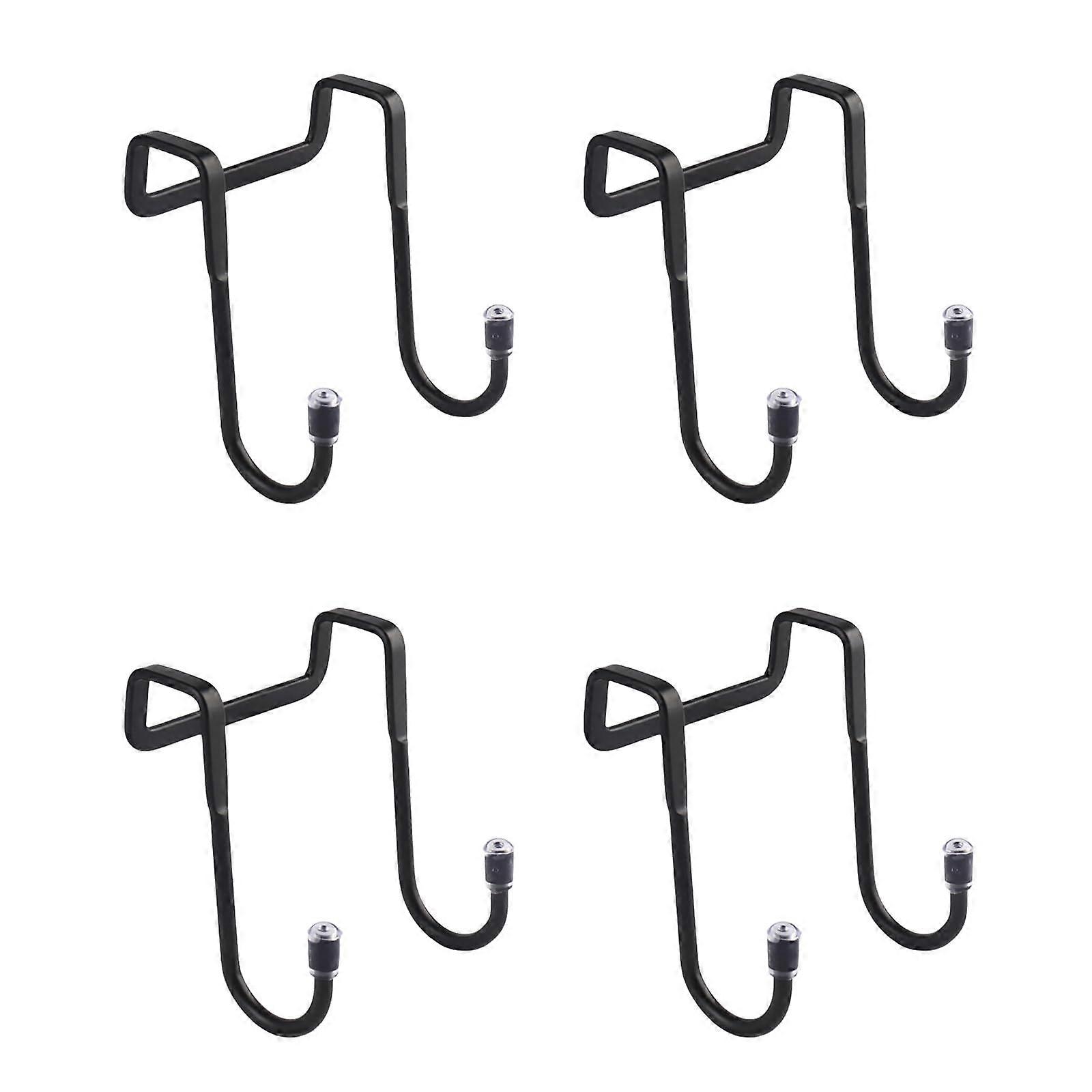 Strong Door Hooks S-Shaped For Damp Environments, Kitchen Or Bathroom, Black Towel Hook