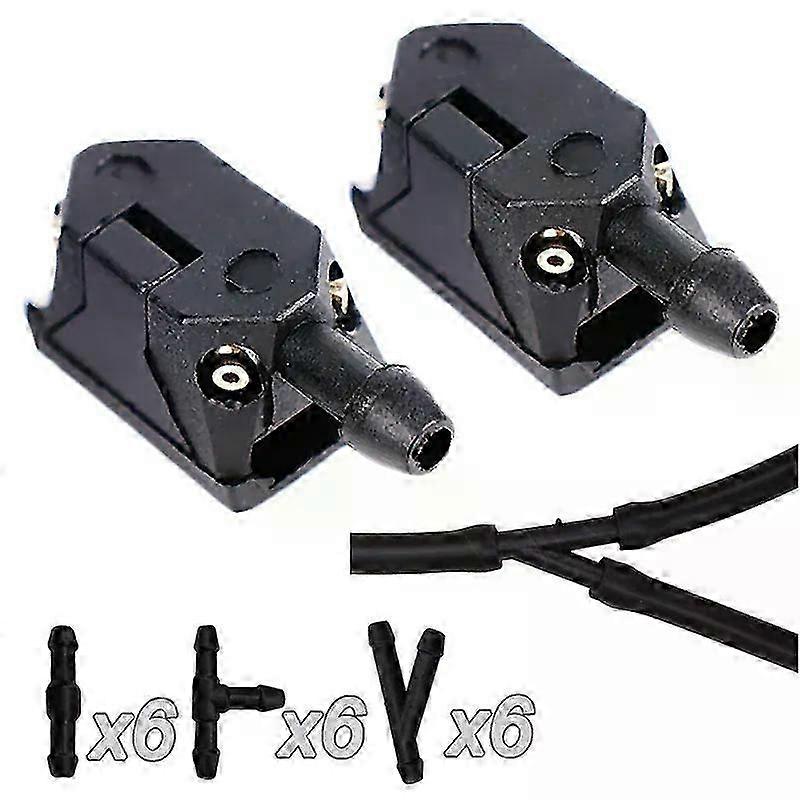 Car Windscreen Washer Wiper 4 Way Upgrade Water Spray Jets Nozzles Adjustable Universal Washer Nozzle Car Accessories