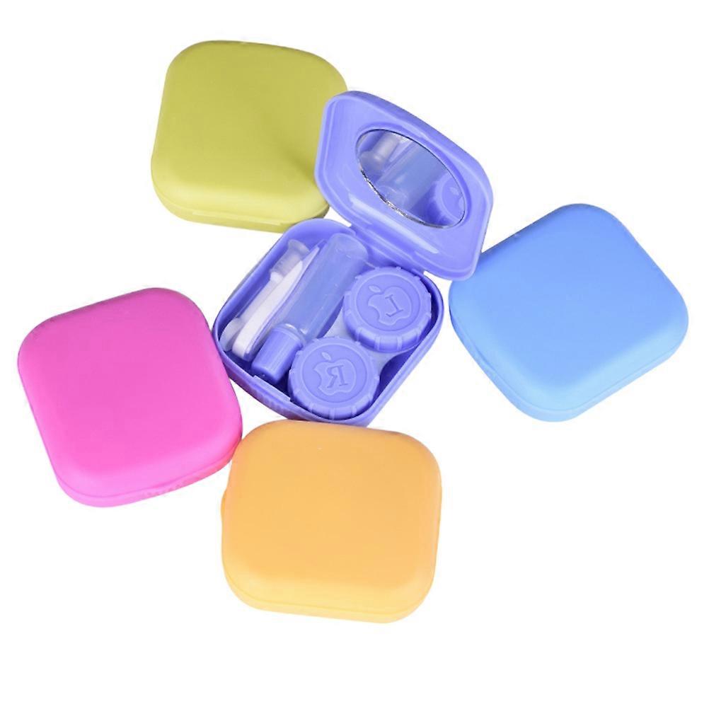 Durable Lenses Box Special Design Portable Case For Lens Travel Use Blue Color 5Pack