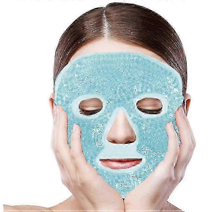 2025 Cold Compress And Hot Compress Beauty Mask, Re-Use Mask, Ice Mask,Blue