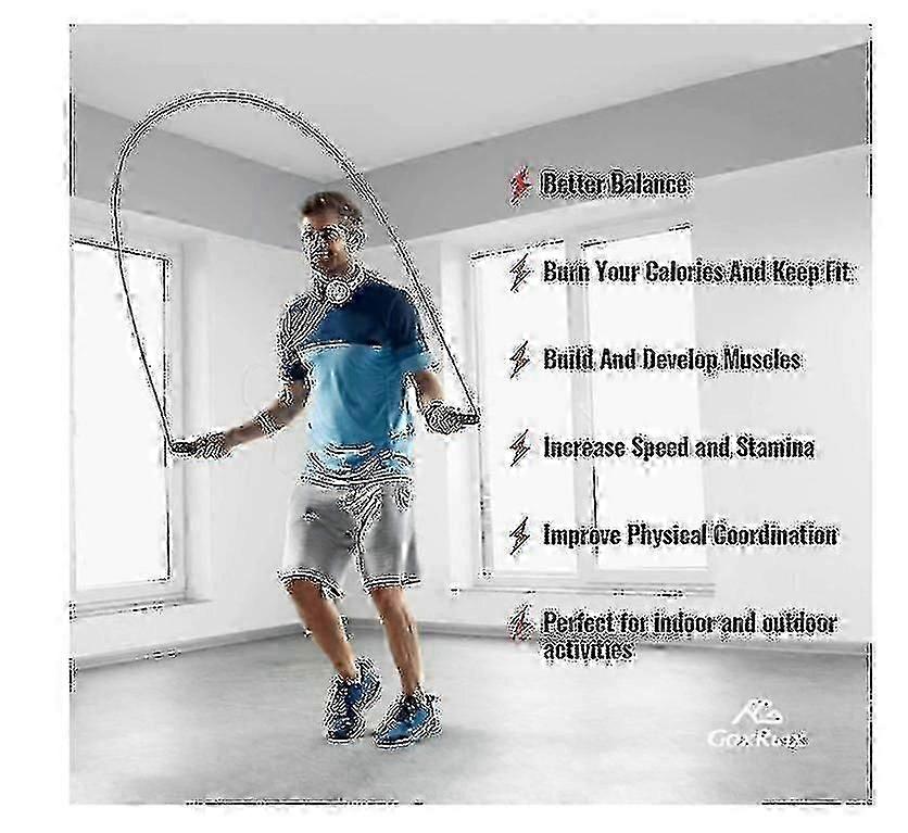 Jump Rope Skipping Rope For Workout, Jumping Rope Jump Ropes For Fitnessblue