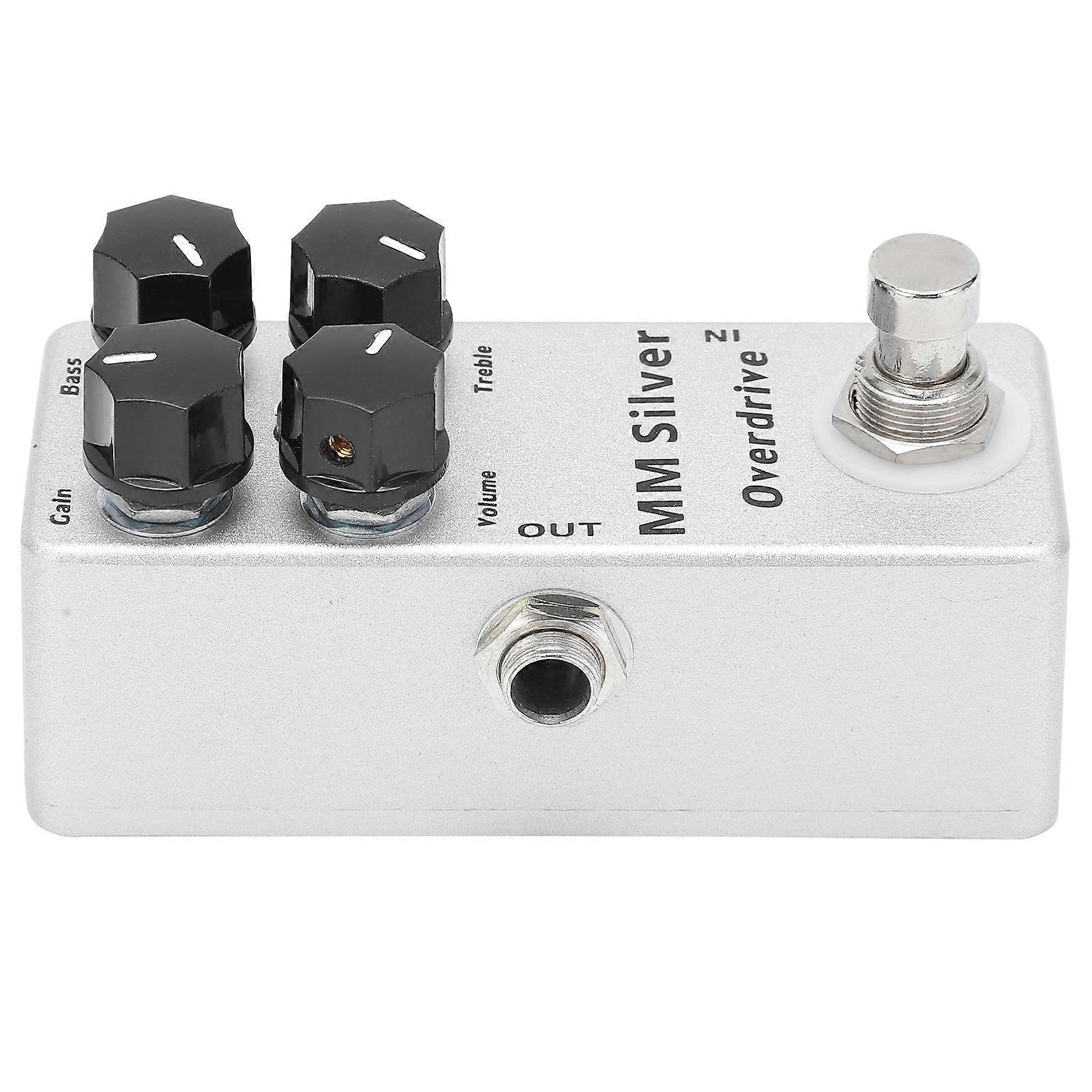 Effect Pedal Mini Full Metal 4 Functions Knobs Overdrive Pedals for Electric Guitar Bass