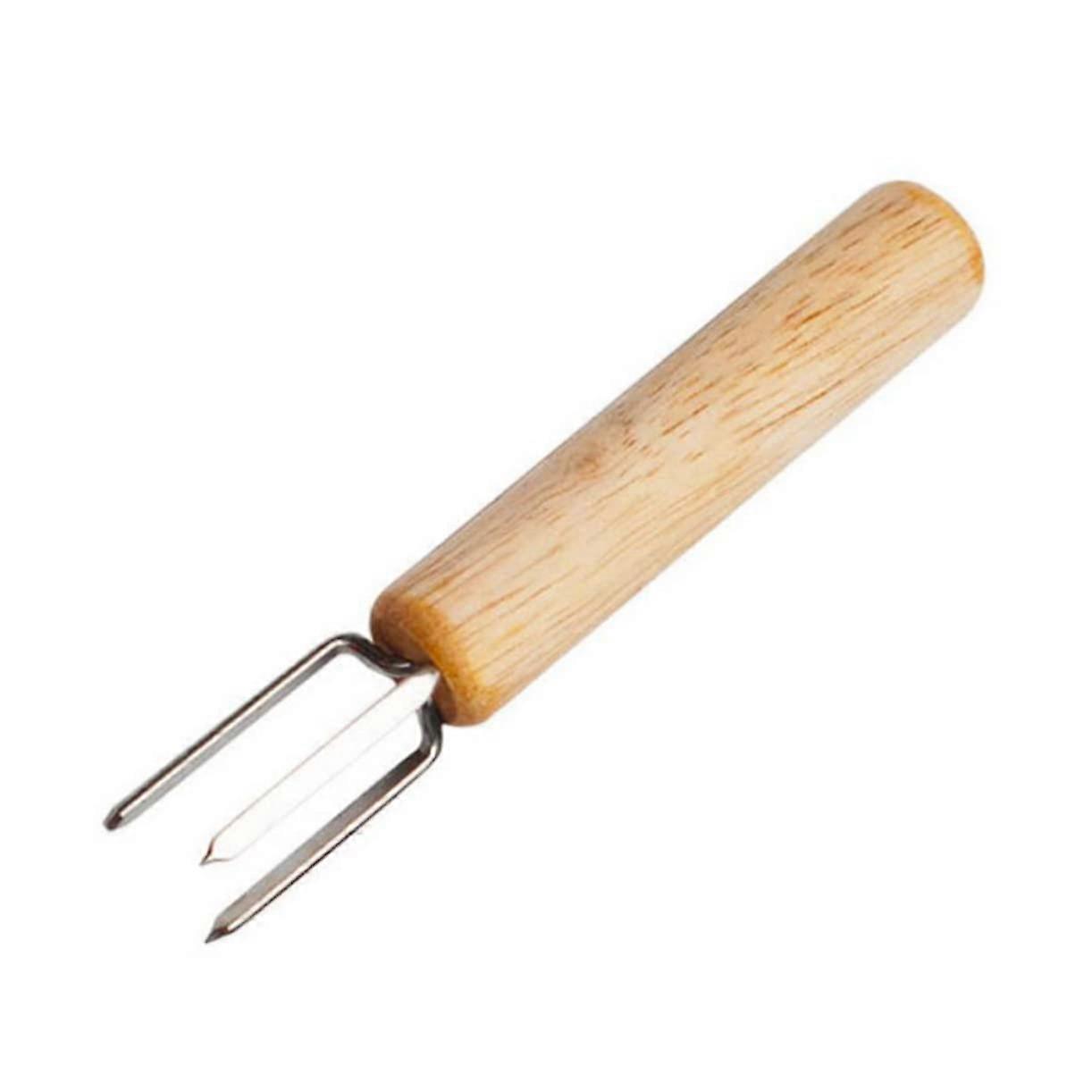 Corn Forks Stainless Steel Barbecue Skewers Grilling 3Piece Corn Fork Holder Easy to Clean for Outdoor Barbecue Corn Forks