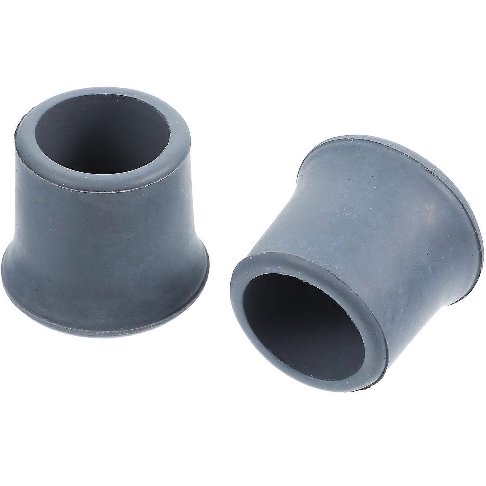 Chair Foot Cover 2Pcs Furniture Leg Protector Used For Various Occasions Such As School And Restaurant Grey Rubber Steel