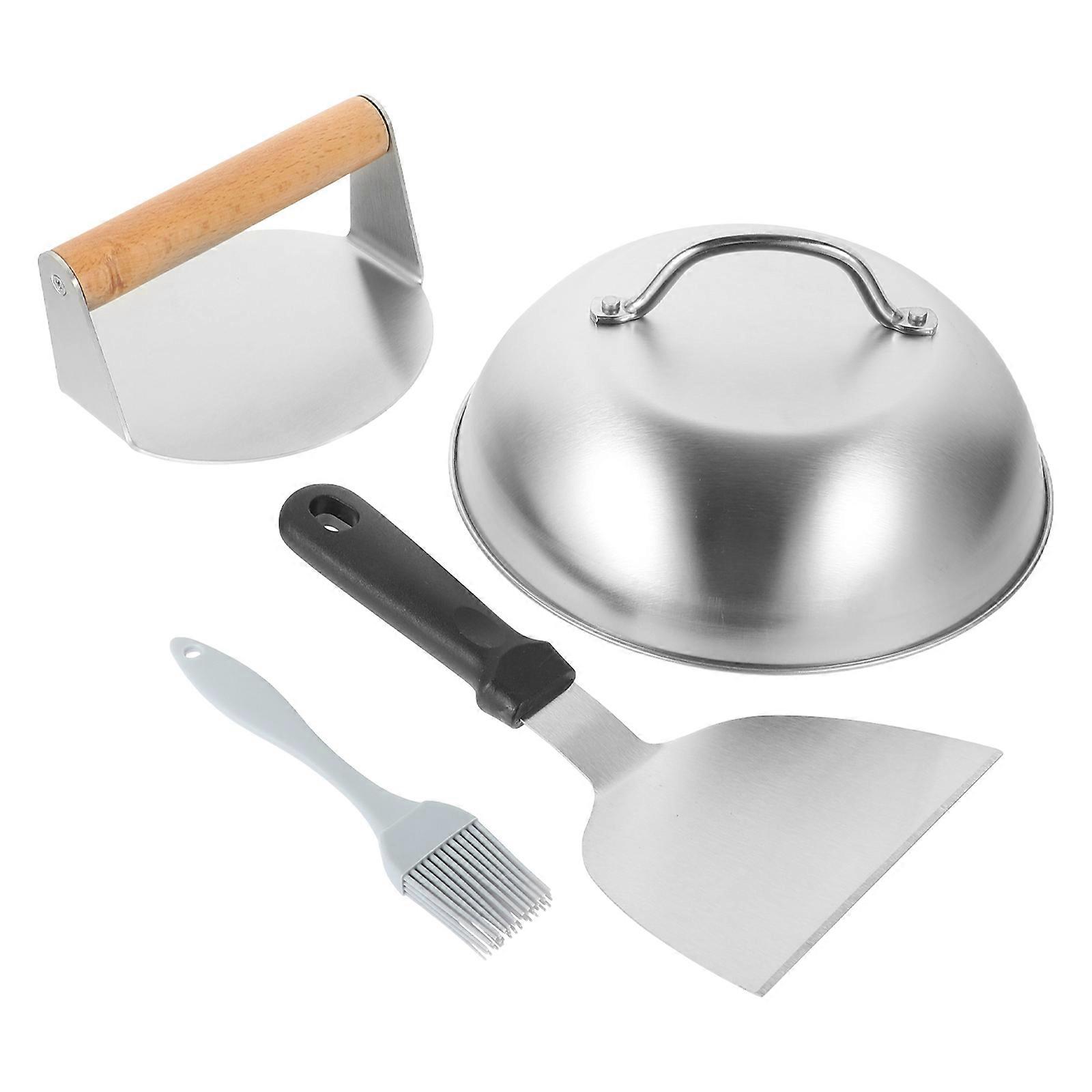 Sturdy Stainless Steel Burger Press Tool for Kitchen Use Assorted Color 1 Set