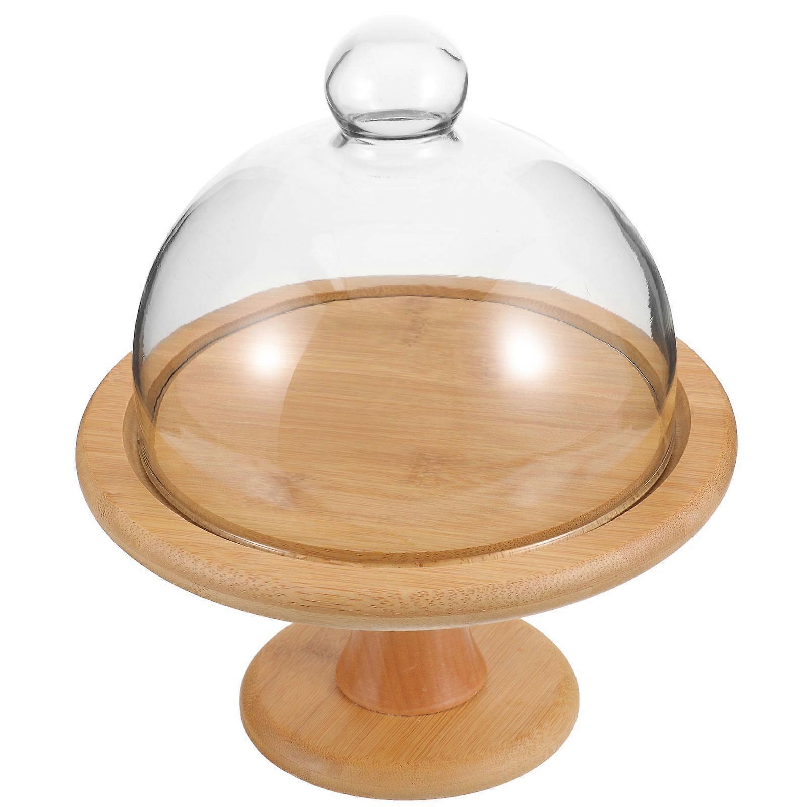 Cake Holder With Dome Cover For Wedding Birthday Party Display Storage And Food Protection 1Pack