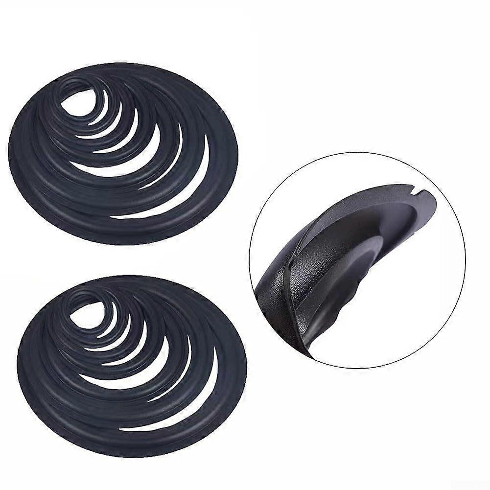 Two Piece Rubber Speaker Foam Kit for Woofer Edges, Ideal for 4 to 12 Inch Speakers