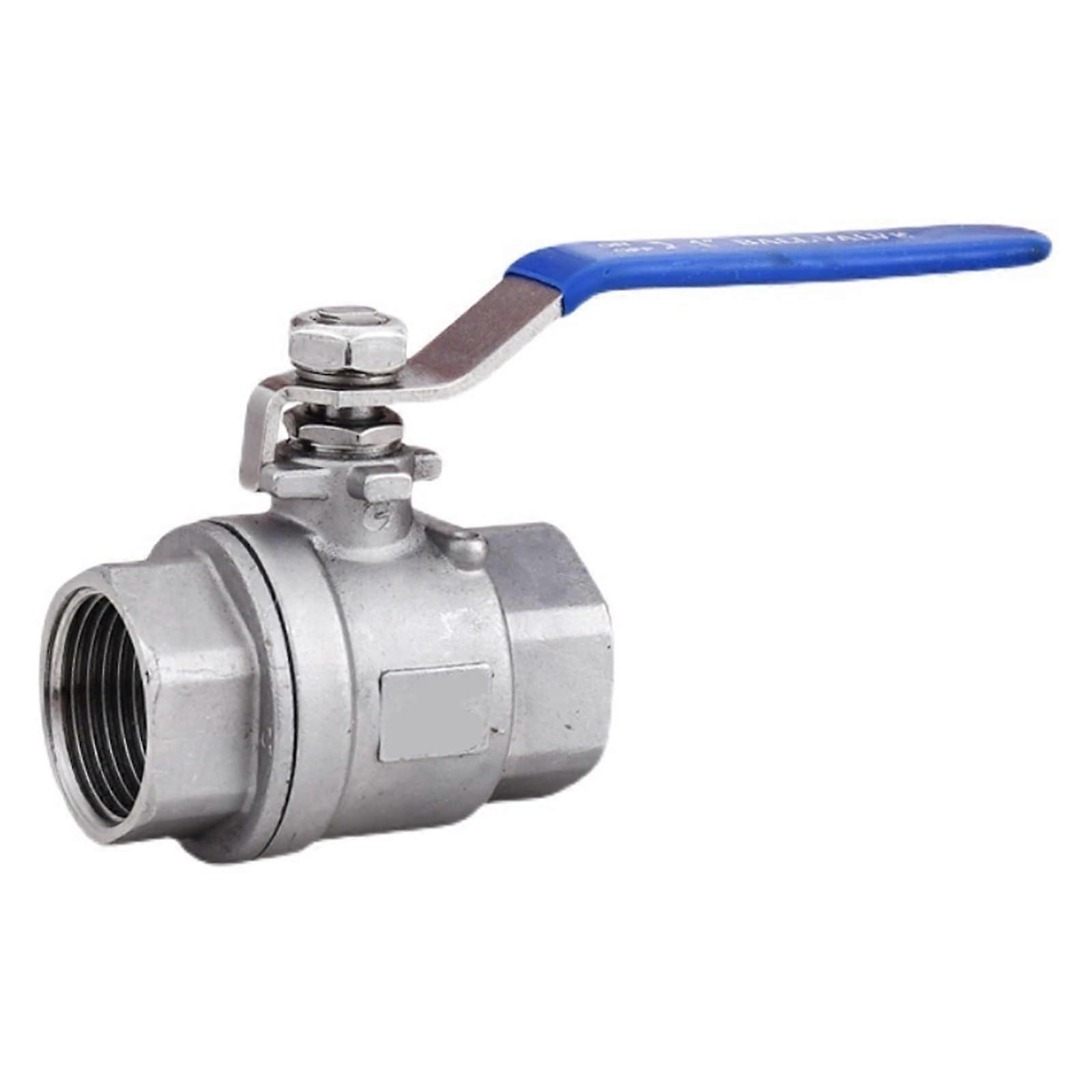 201 Stainless Steel Ball Valve Q11F16P TwoPiece TwoPiece Internal Thread Valve Switch 4 Minutes 1 Inch Medium Thickened (G1)