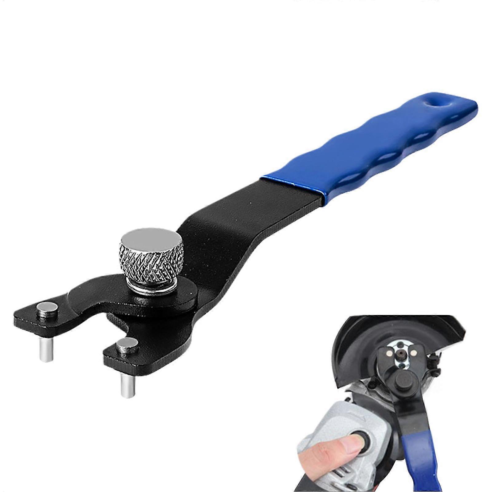 Adjustable Grinder Key - Spindle Lock Nut Wrench for Angle Grinders, Chrome Vanadium Steel Tool, Compatible with Various Models