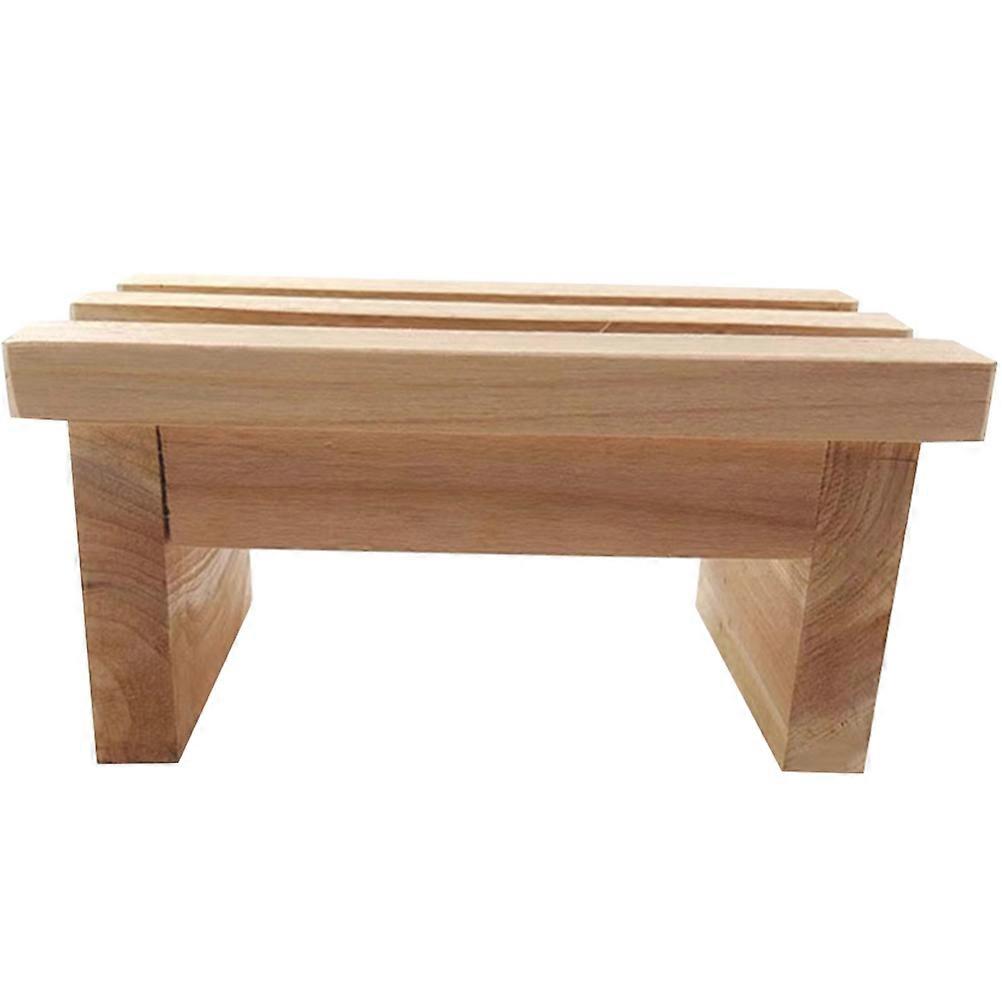 Cute Step Stool Reusable Step Stool Home Use 22.00X13.00X10.00CM Wood Sponge 1Set