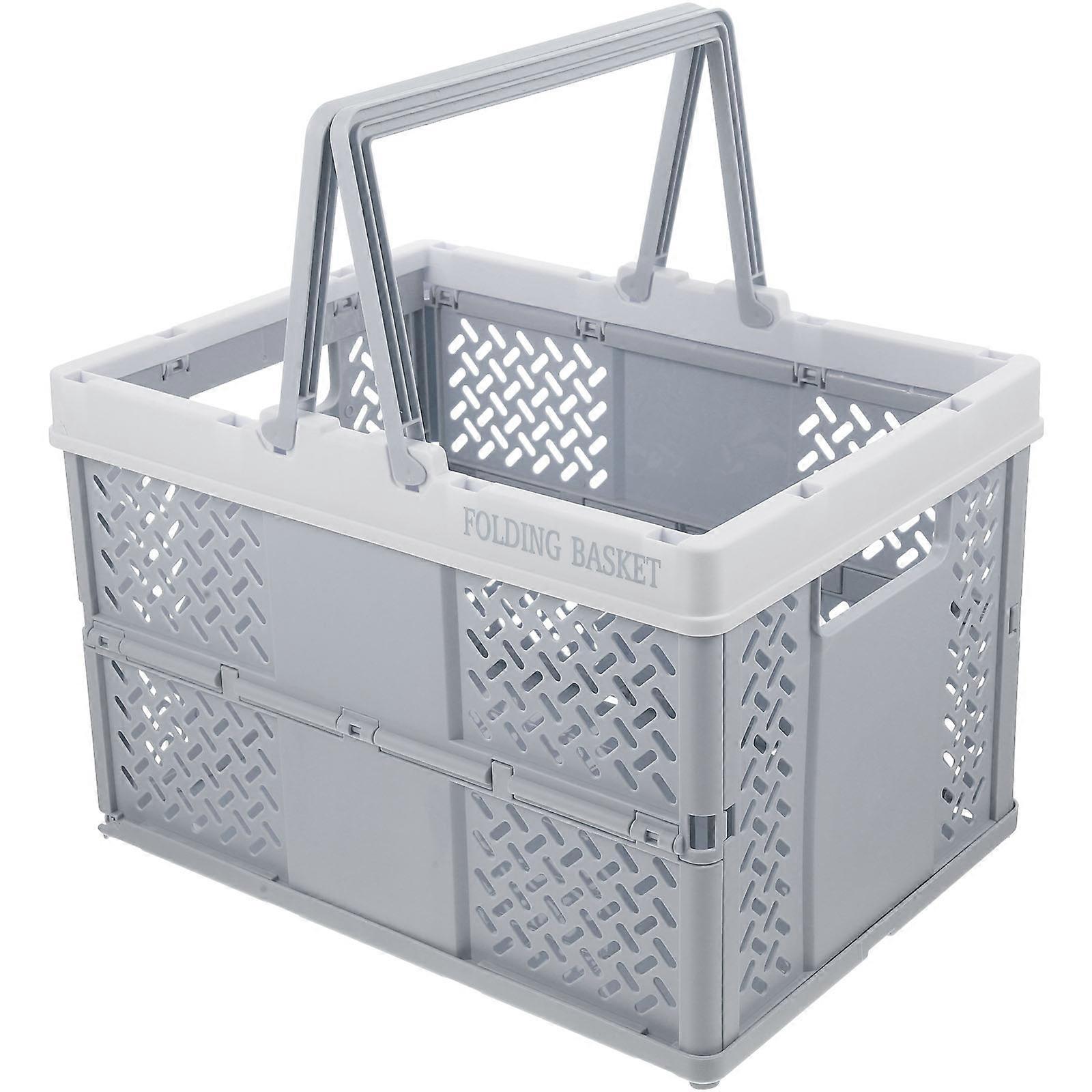 Portable Rectangular Picnic Basket For Outdoor Adventure 30.5X22.5X20.5cm Large Storage Capacity 1Pcs