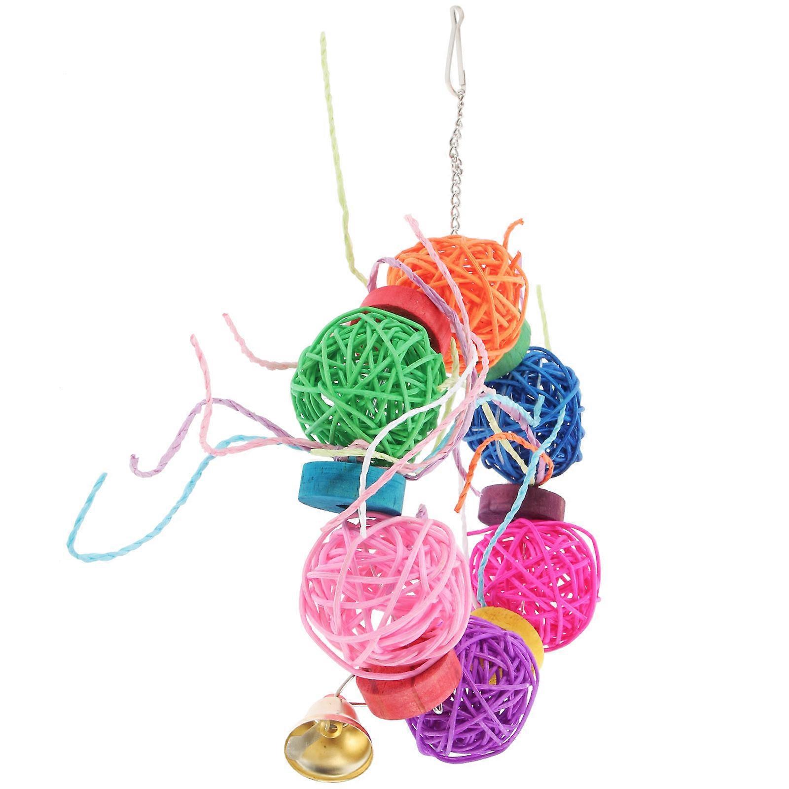 Multi Wood Bird Chew Toy for Wall Decoration Safe and Durable for All Parrots 6.5 inches