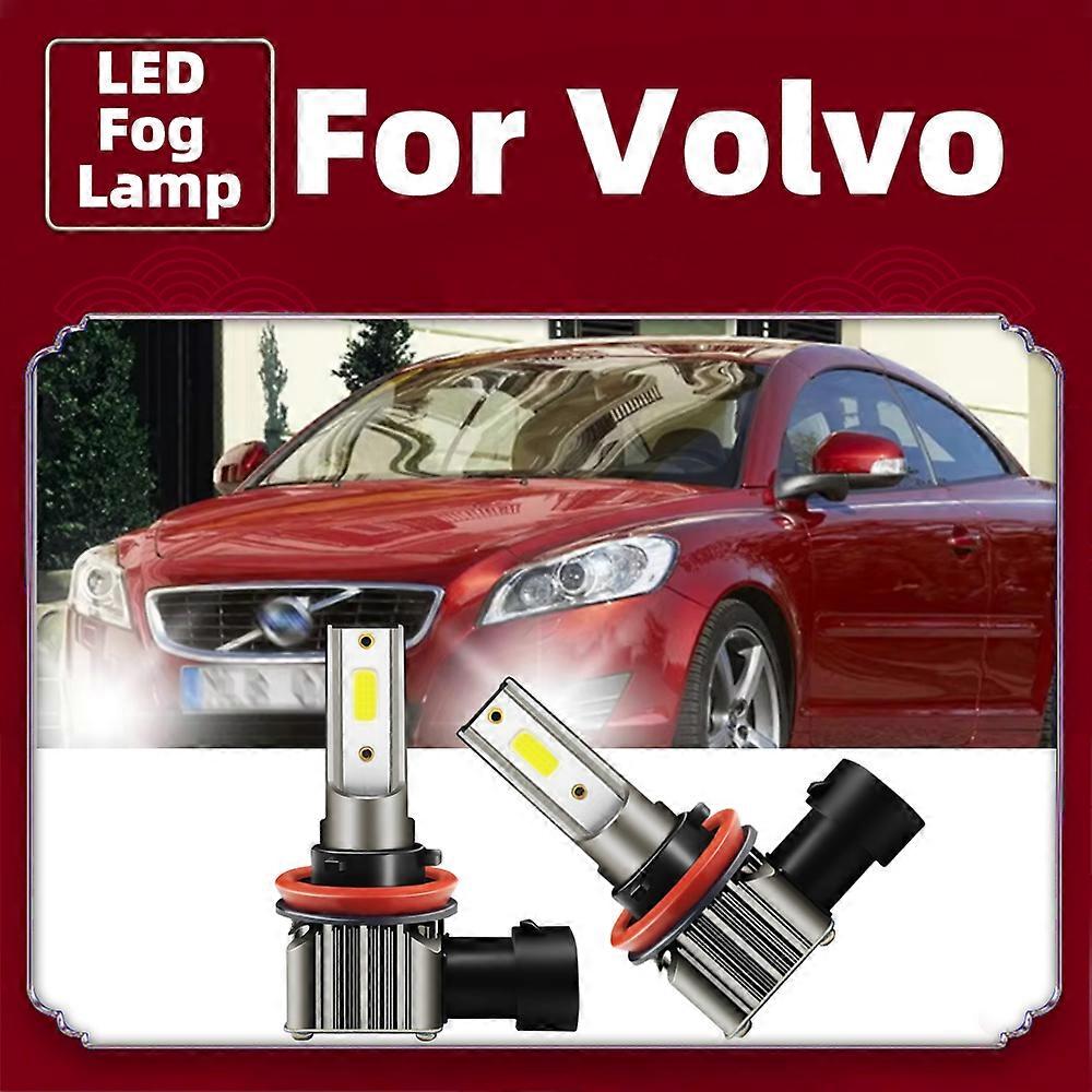 2Pcs LED Fog Light Bulbs H11 H8 Lamps 6000K Foglights For Volvo C70 S40 S80 V70 XC70 V50 XC60 C30 2008 2009 2010 2011 2012 2013