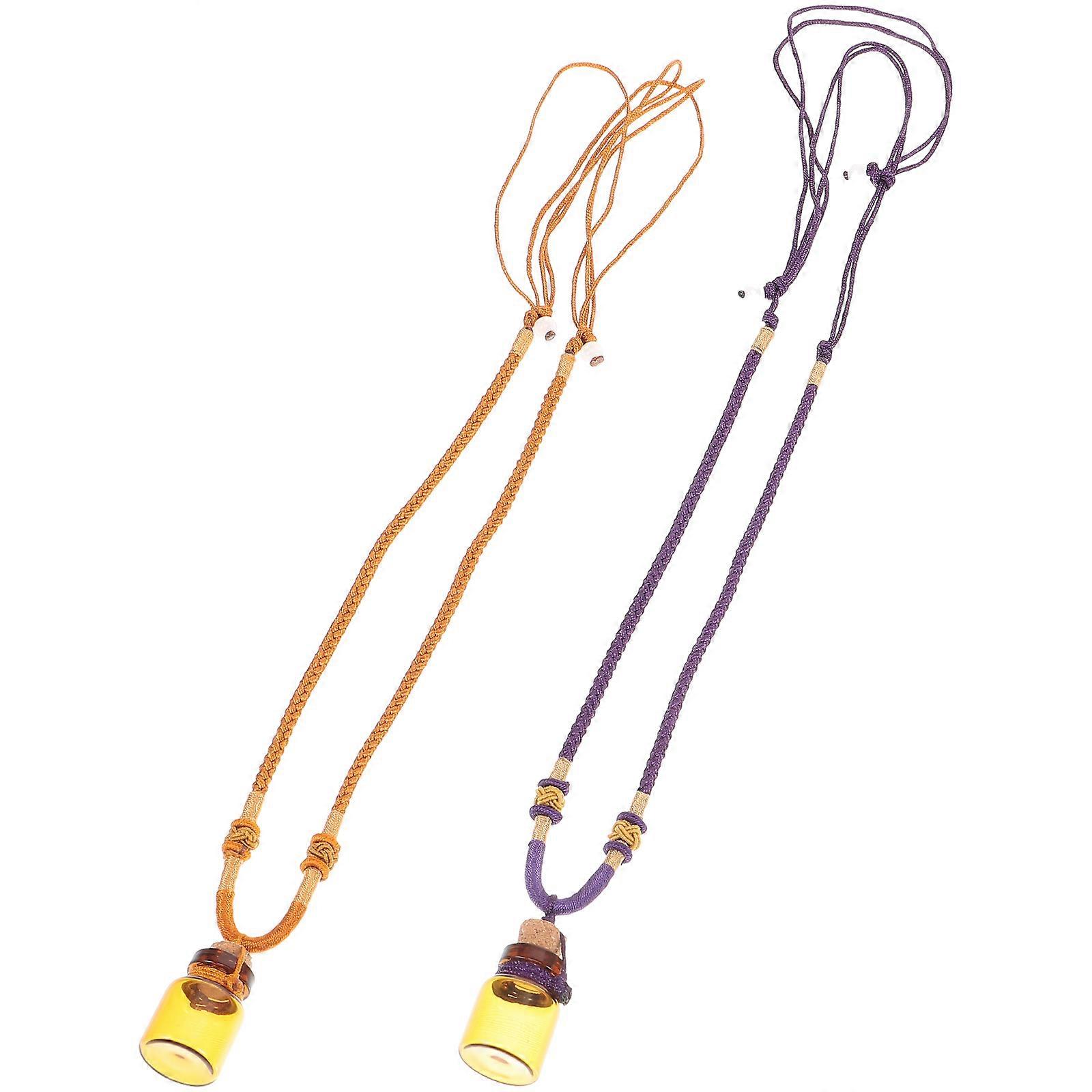 Creative Decorative Perfume Bottle Necklaces with Construction for Everyday Use