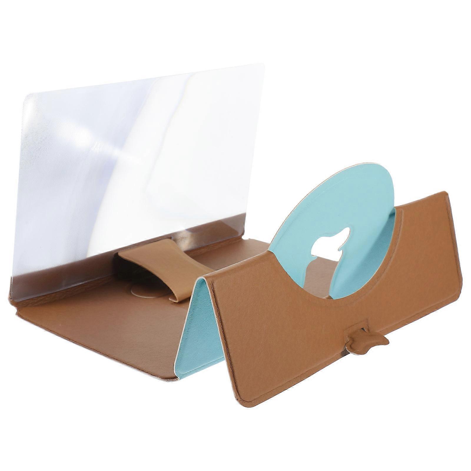 Blue Phone Screen Amplifier Acrylic Multifunctional Phone Stand for Clear View and Comfortable Use