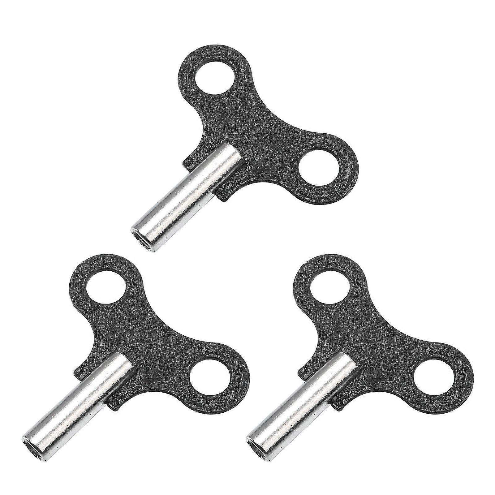 3Pcs Household Clock Key Tools Wind-Up Key For Wooden Clock Maintenance In Sleek Design