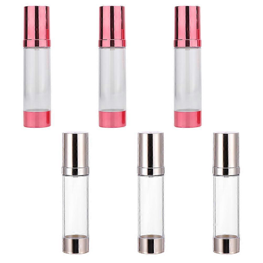 Lotion Bottle 50ml 6Set Empty Pump Bottle Container For Foundation Travel Suitable Materials