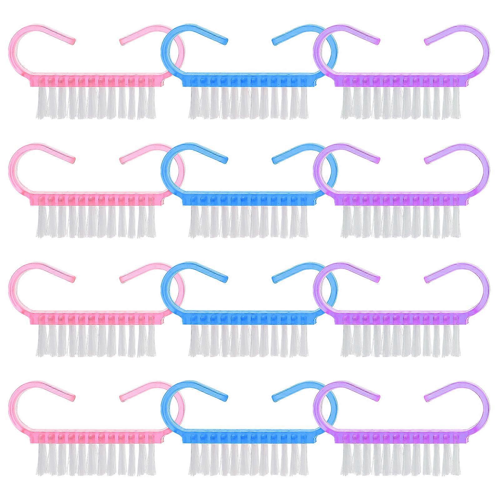 Nail Brushes For Cleaning Nails 30Pcs Small Manicure Supplies Assorted Color Nail Cleaning Practical Design