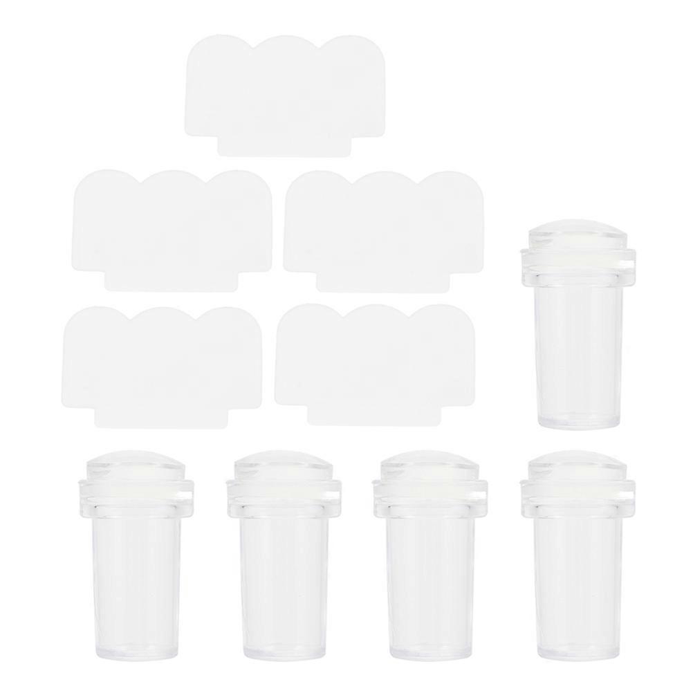 Nail Stamping Prop 5 Sets Portable Manicure Seal Square Applicable For Salon Use