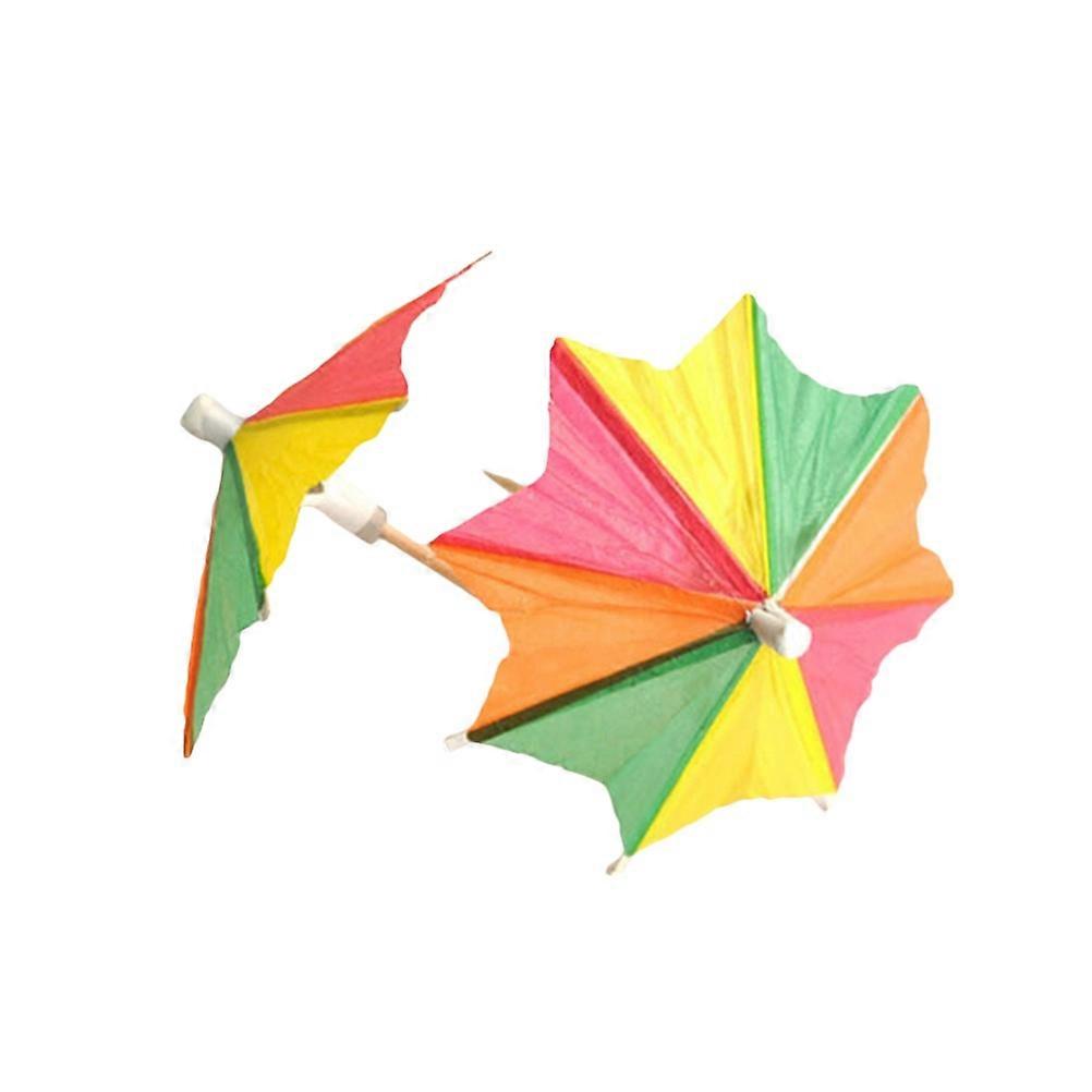 Parasol Picks For Drinks 50Pack Featuring Colorful Designs Great For Dessert Buffets And Summer Events