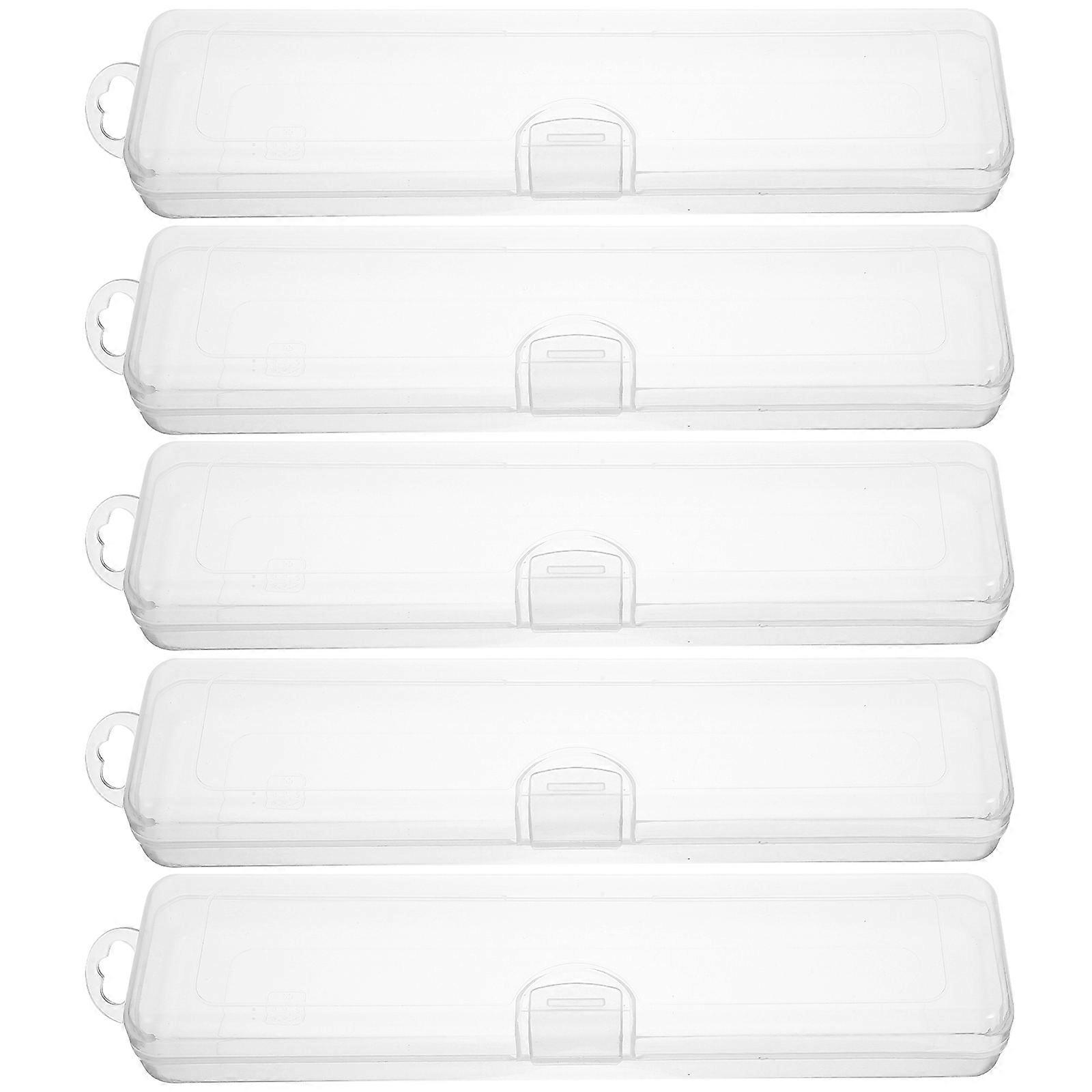 Here's a refined and professional product description for the item you mentioned:
**5pcs Transparent Toothbrush Case – Portable Toothbrush Holder