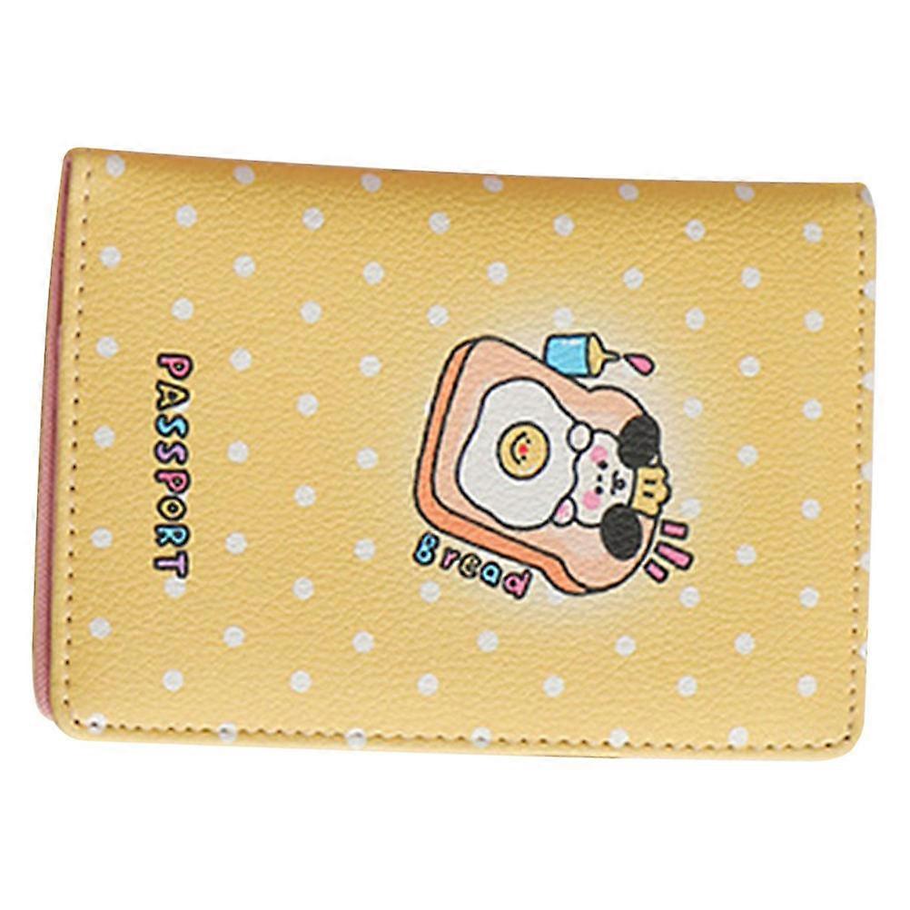 Yellow Passport Book Holder Document Organization For Teachers Attendees Of Seminars 14.30X10.00X1.50CM 1Pack
