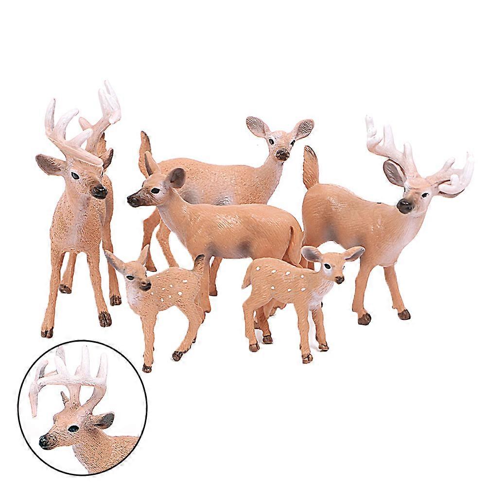 Decorative Christmas Ornament Wild Animal Craft For Office Users 10.5X5.3X10cm 6Pcs