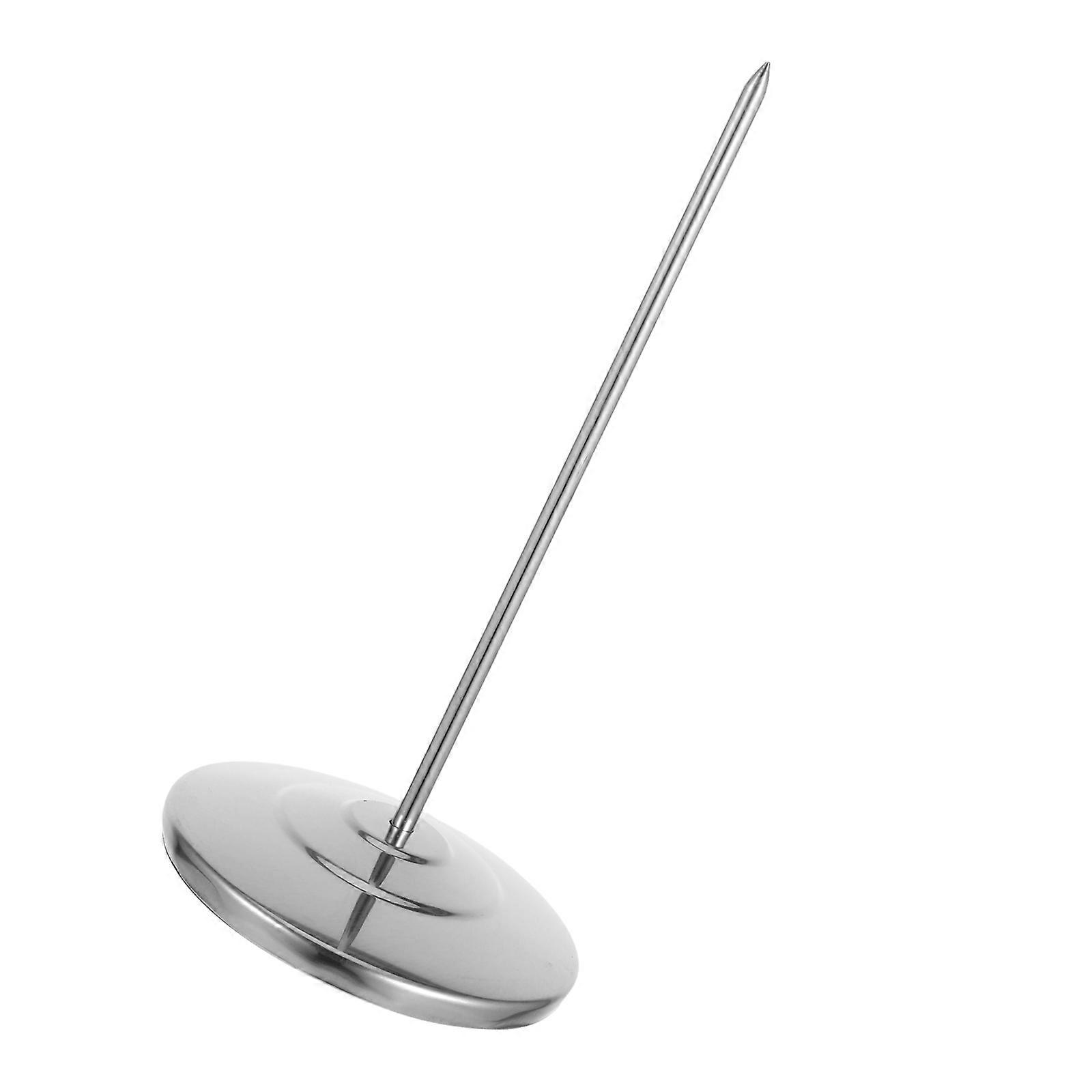 Stainless Steel Receipt Holder with Nonslip Base and Protective Tip for Kitchen Use Silver 7.5 Inch