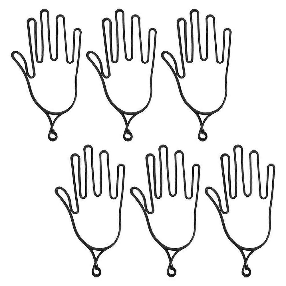6pcs Durable PP Plastic Golf Glove Hangers – Sturdy Holders for Glove Maintenance & Organization – Essential Accessory for Golf Enthusiasts