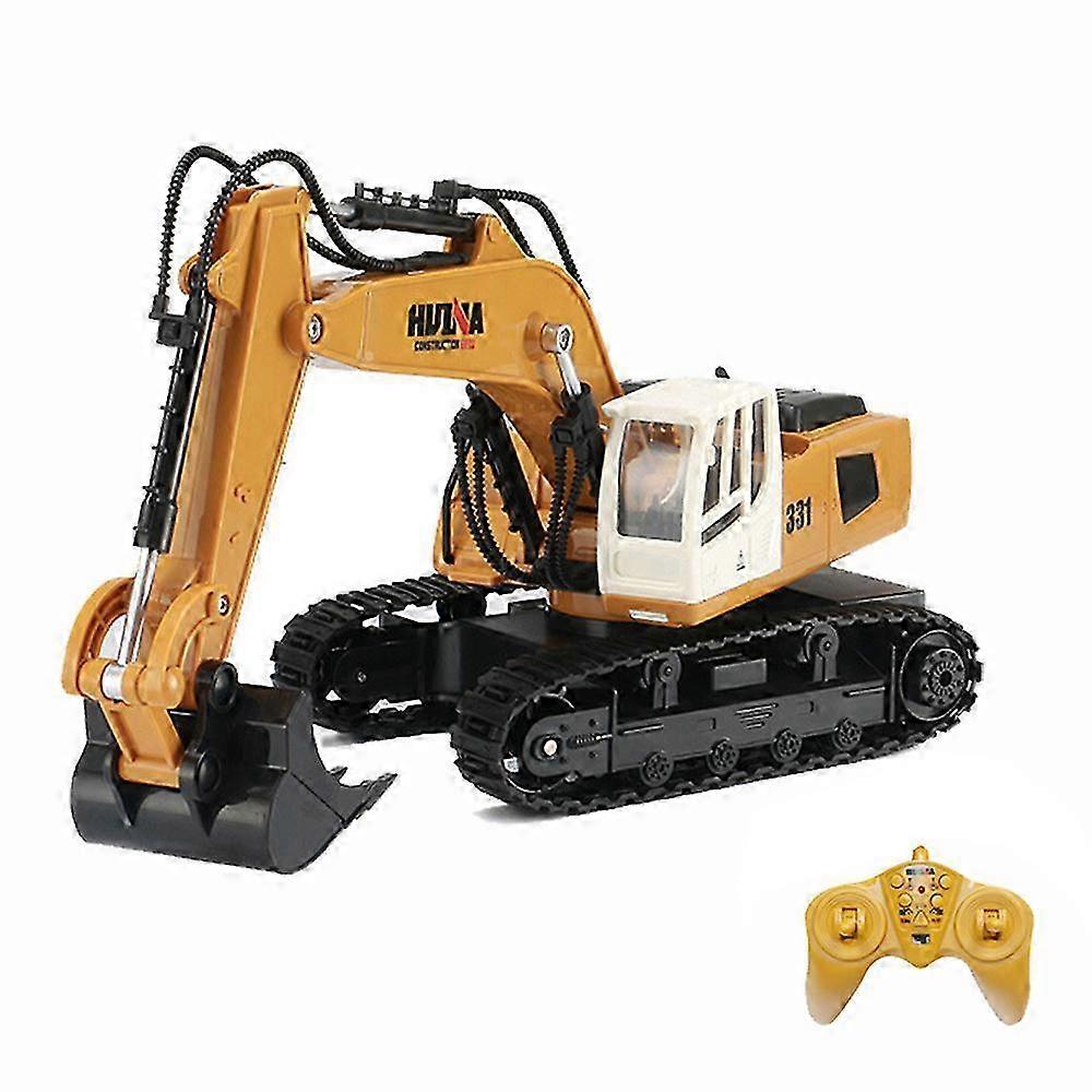 2025 HUINA 1:16 RC Truck RC Excavator Toy for Boy Caterpillar Alloy Tractor Model Engineering Car 2.4G Radio Controlled Car 9 Channel