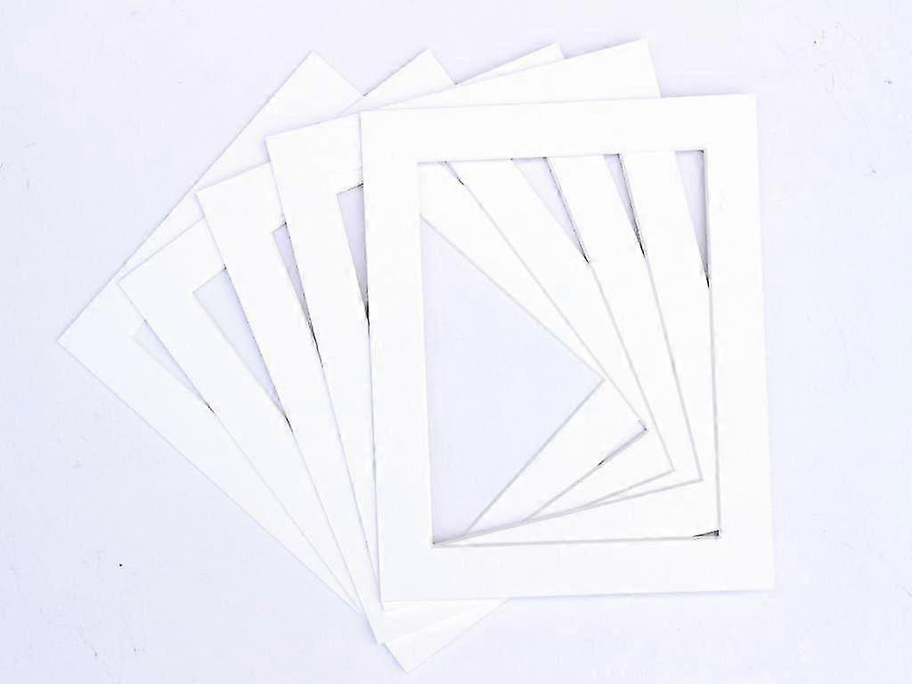 Pack of 10 White Mounts 14x11 for A4 *Choice of Colours*