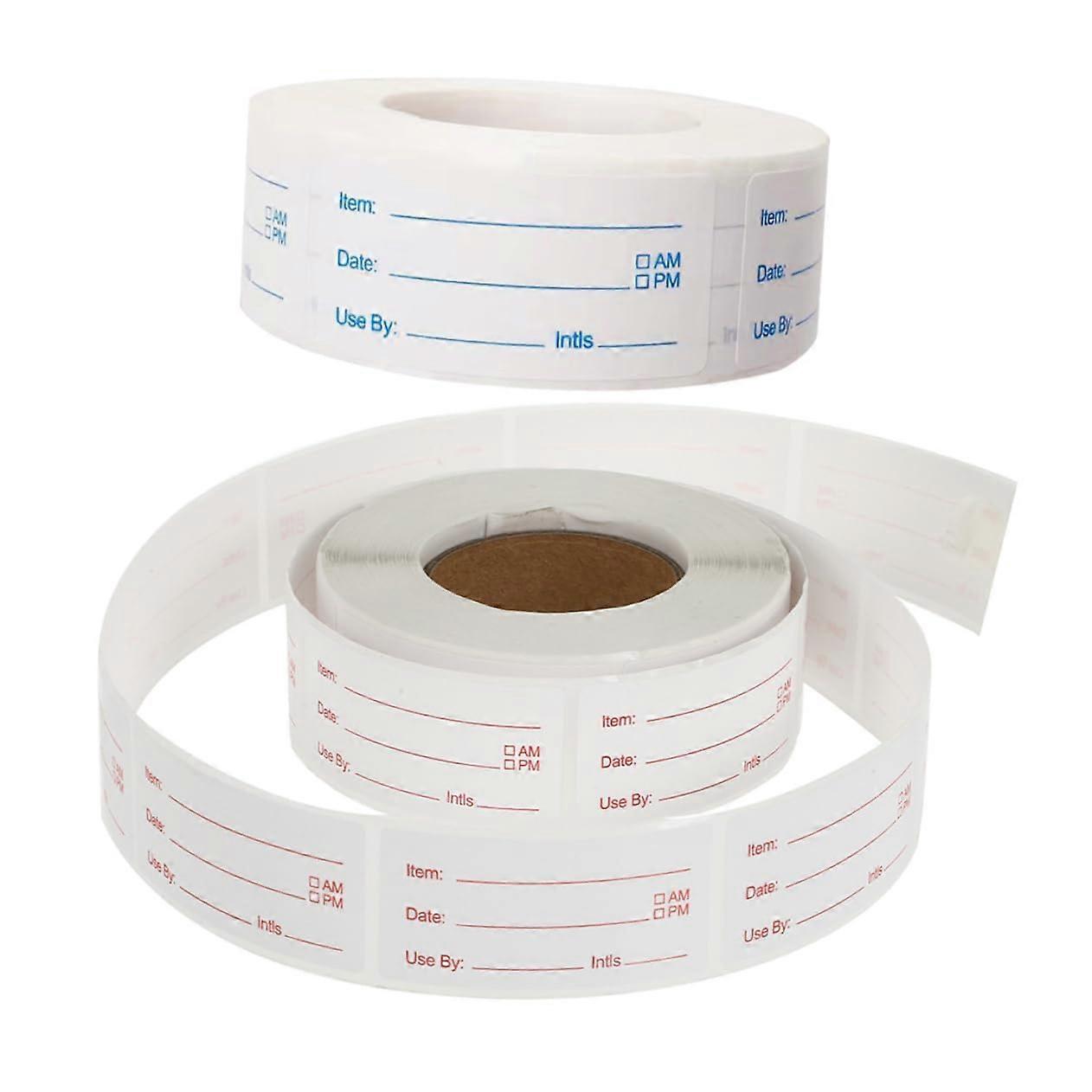 2 Rolls Food Storage Labels, SelfAdhesive Date Stickers for Freezer Storage Containers, Durable Labels for Organized