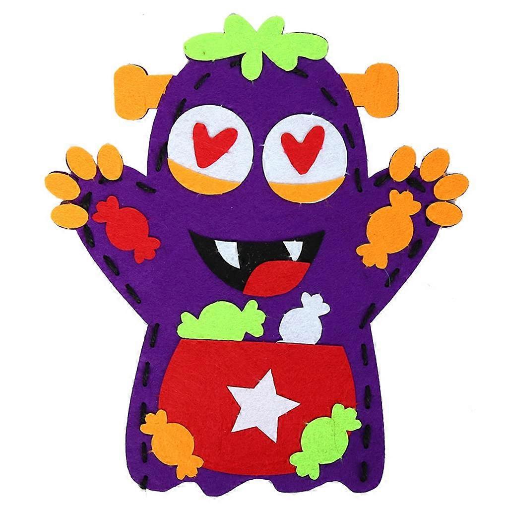 Hand Puppet Kits for Kids Beginners Interactive Craft Party Supplies Creative Halloween Decorations C Candy