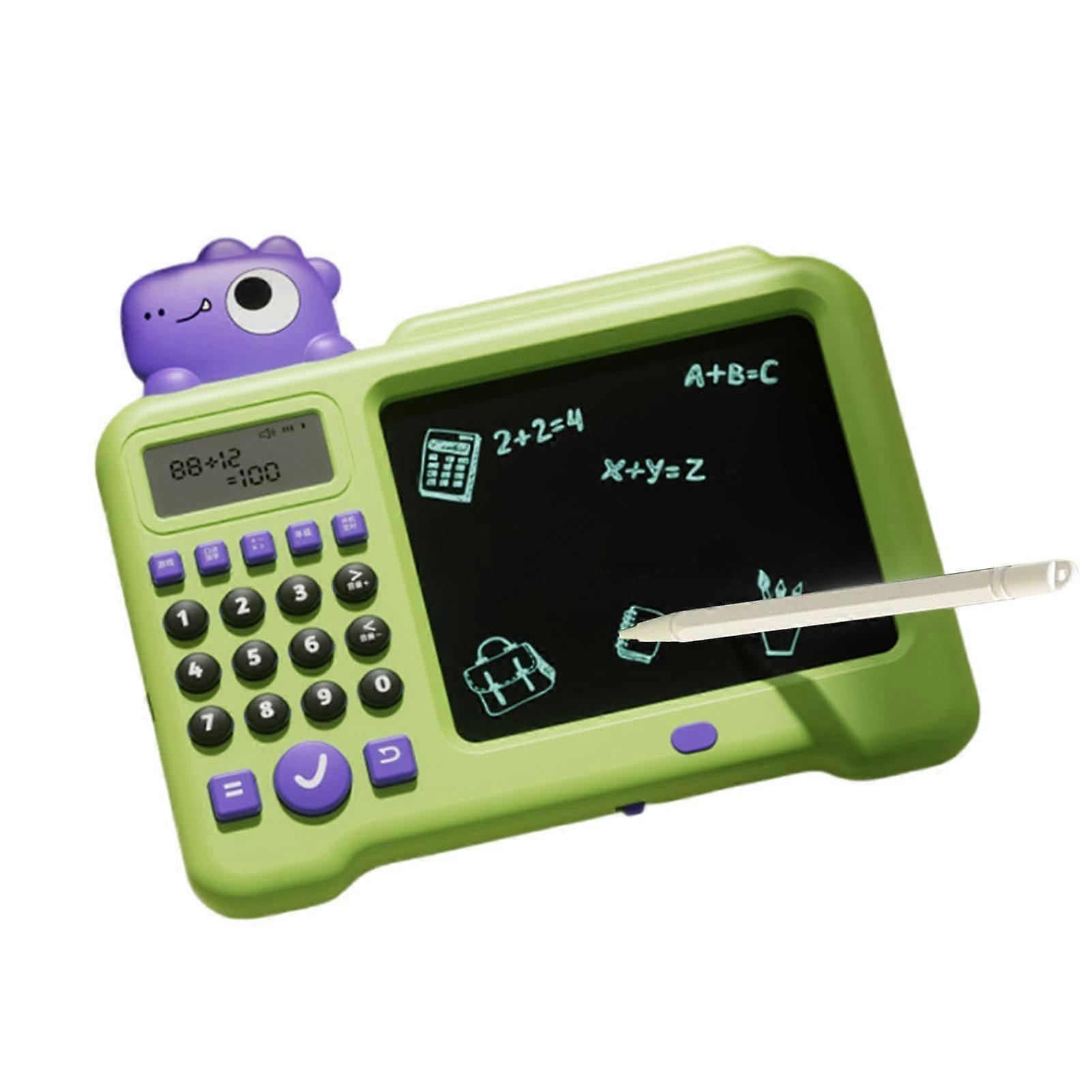 LCD Writing Tablet for Kids - 2-in-1 Electric Learning Toy with Sounds and Lights, Green, Ideal for Young Learners