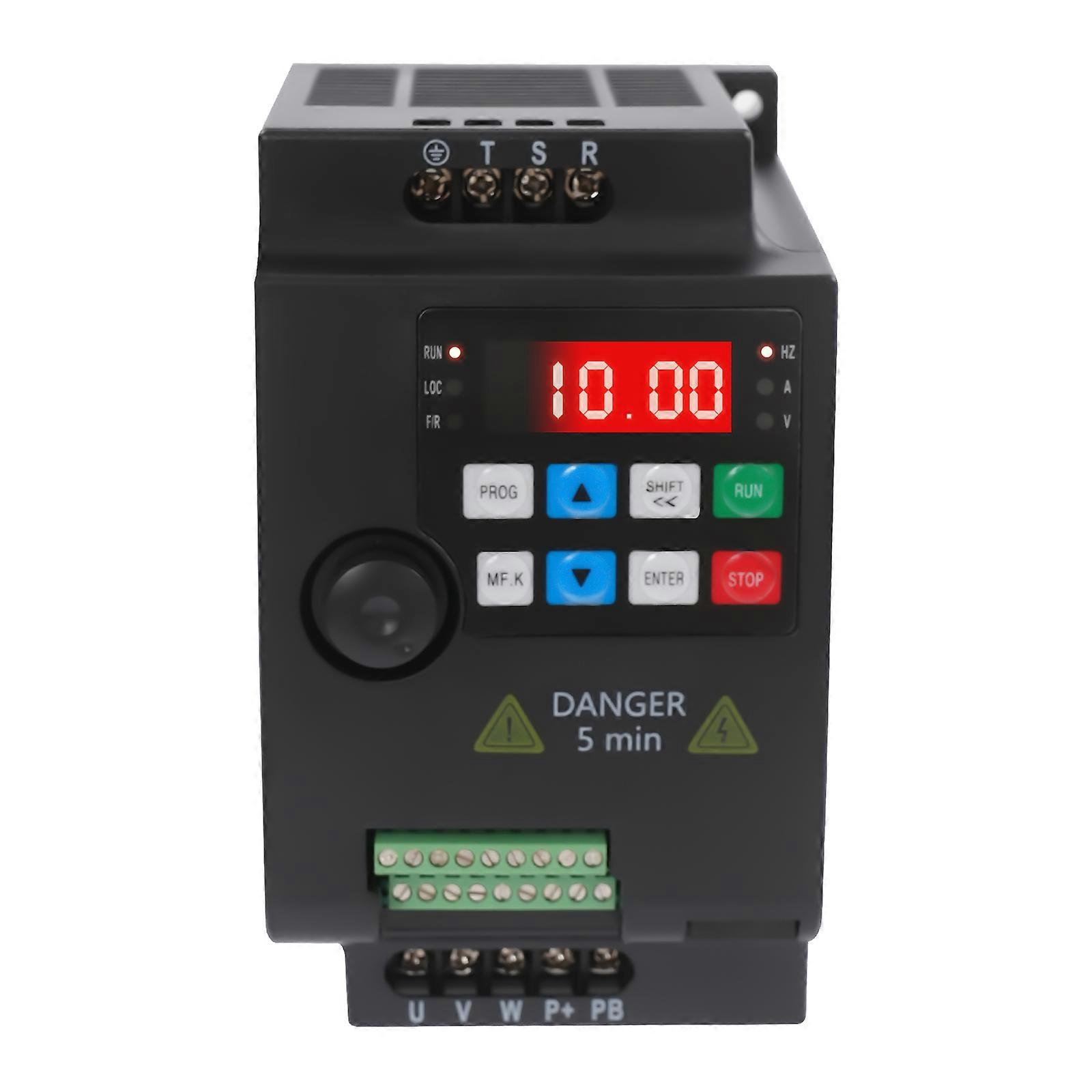 Mini Frequenzumrichter VFD 380V Wechselrichter Frequenzumrichter 3-phasig AC für Gleichstrommotoren 2,2KW