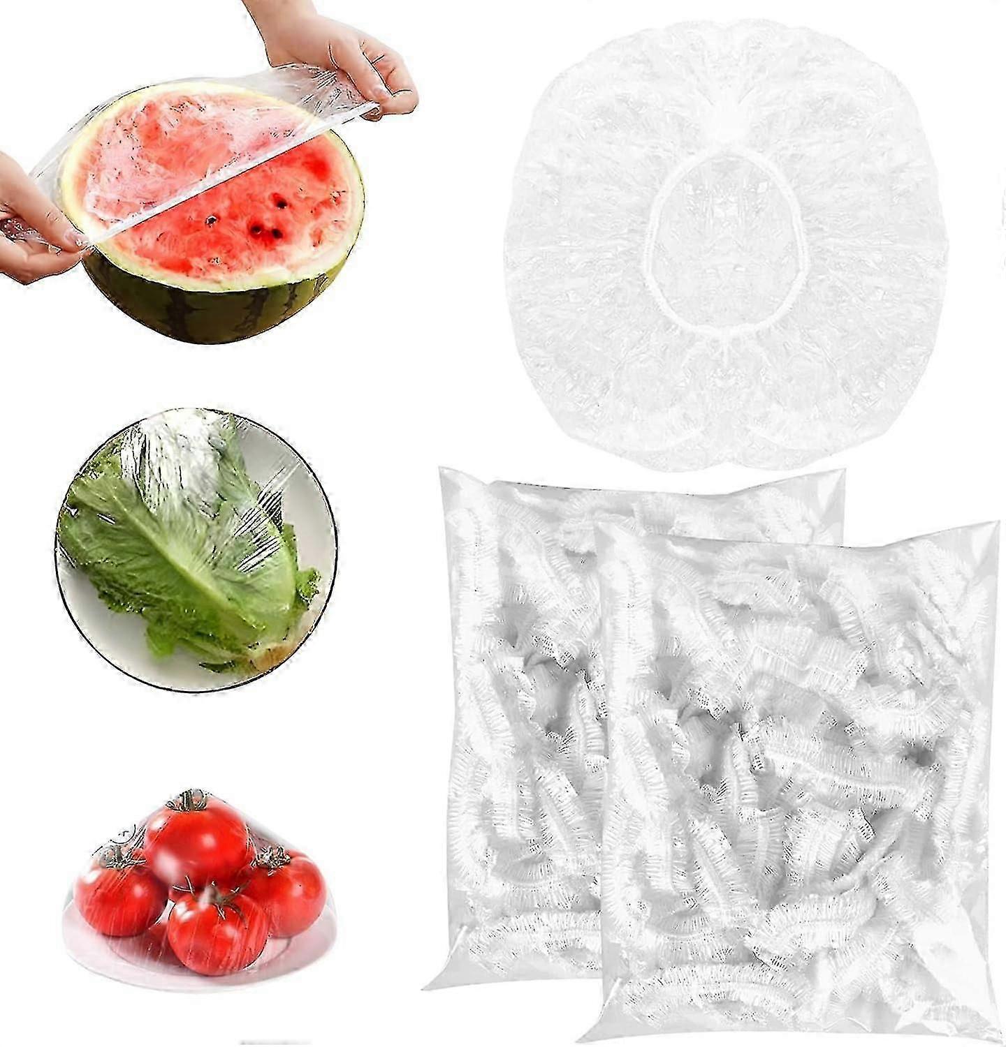 50 pcs fresh storage bags, elastic food protection bag with plastic wrap